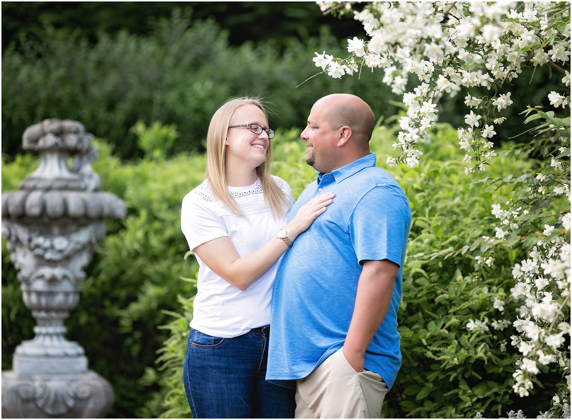 wickham park engagement session