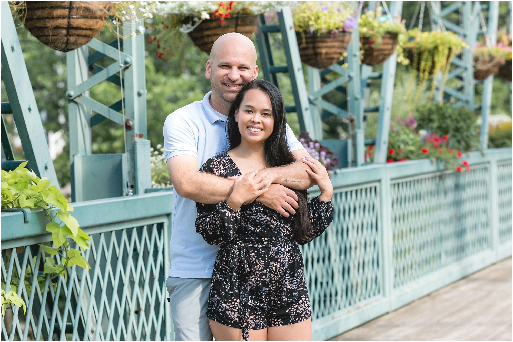 Flower Bridge engagement session
