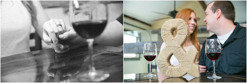 engaged vineyard softball styled session