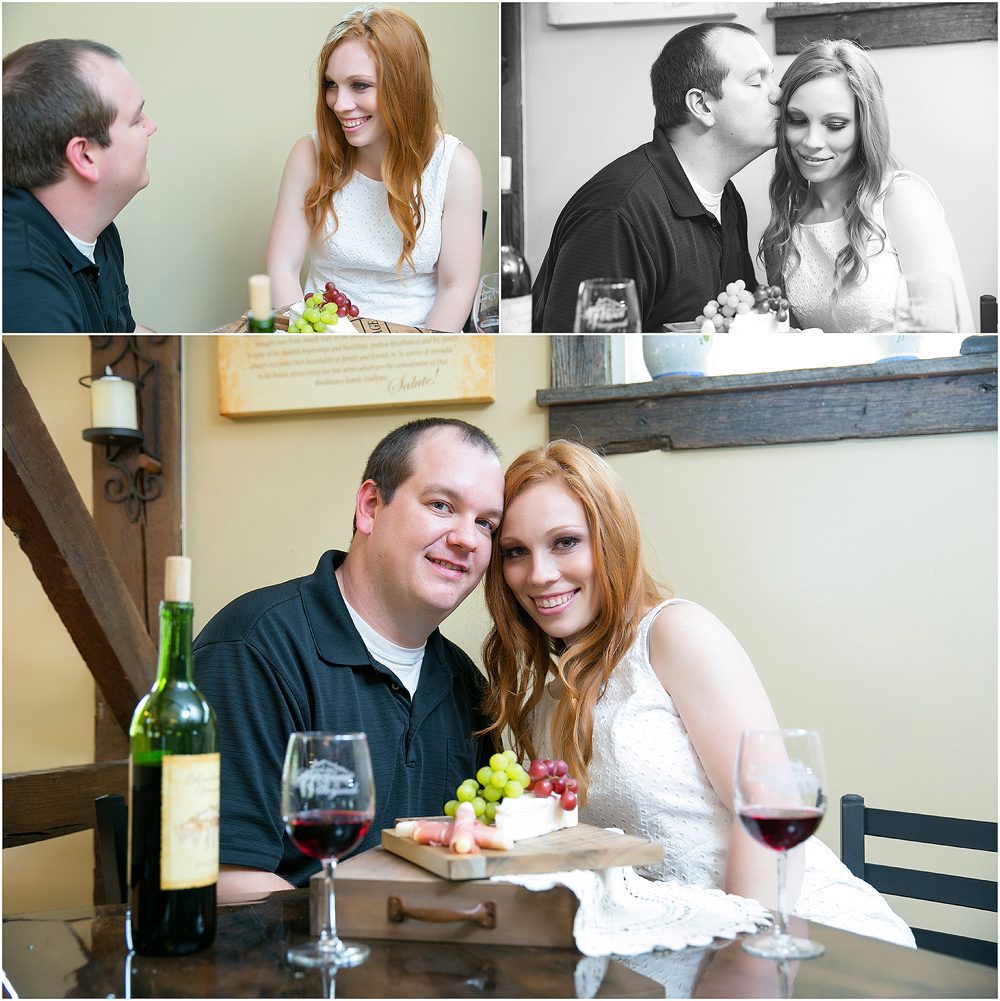 engaged vineyard softball styled session