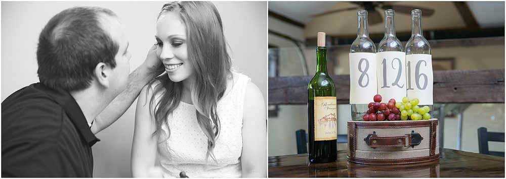 engaged vineyard softball styled session