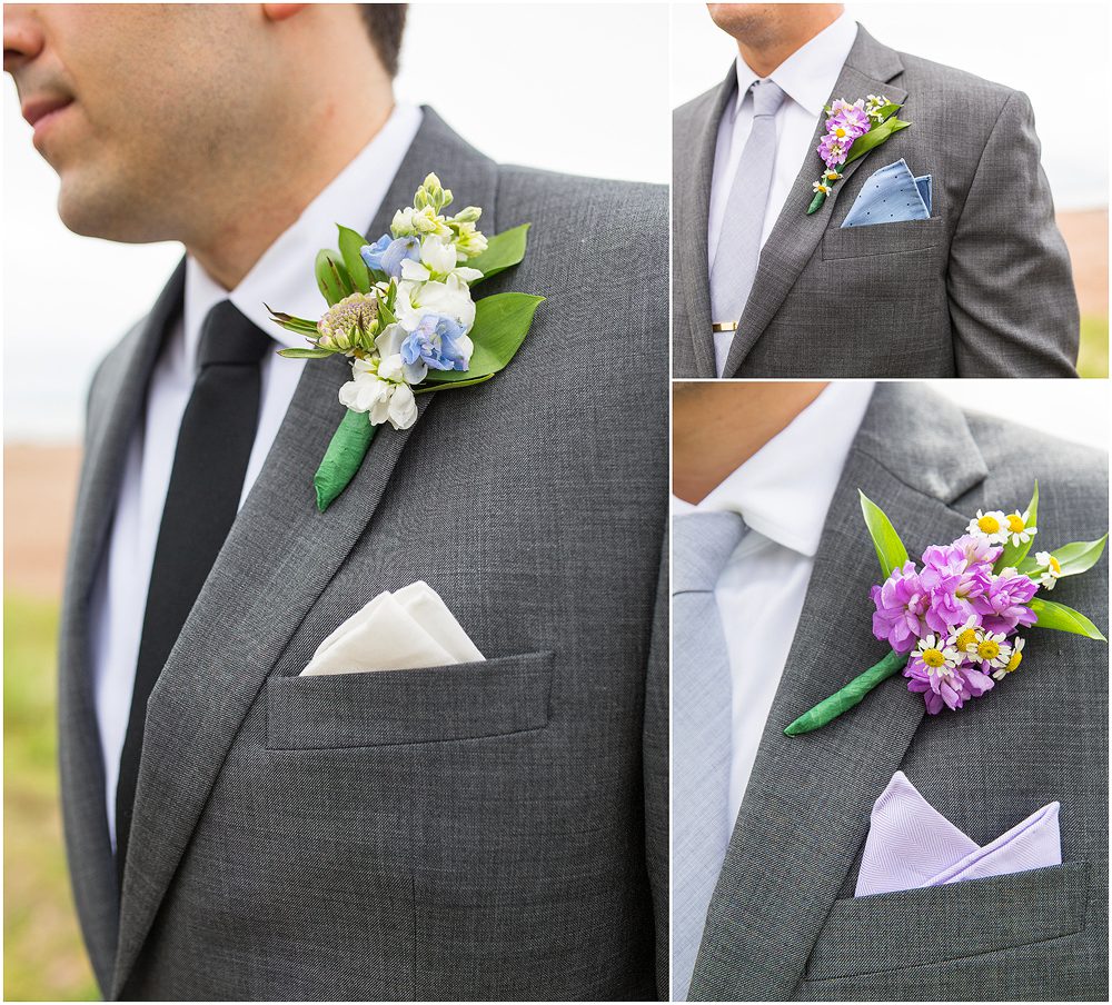 groom flowers