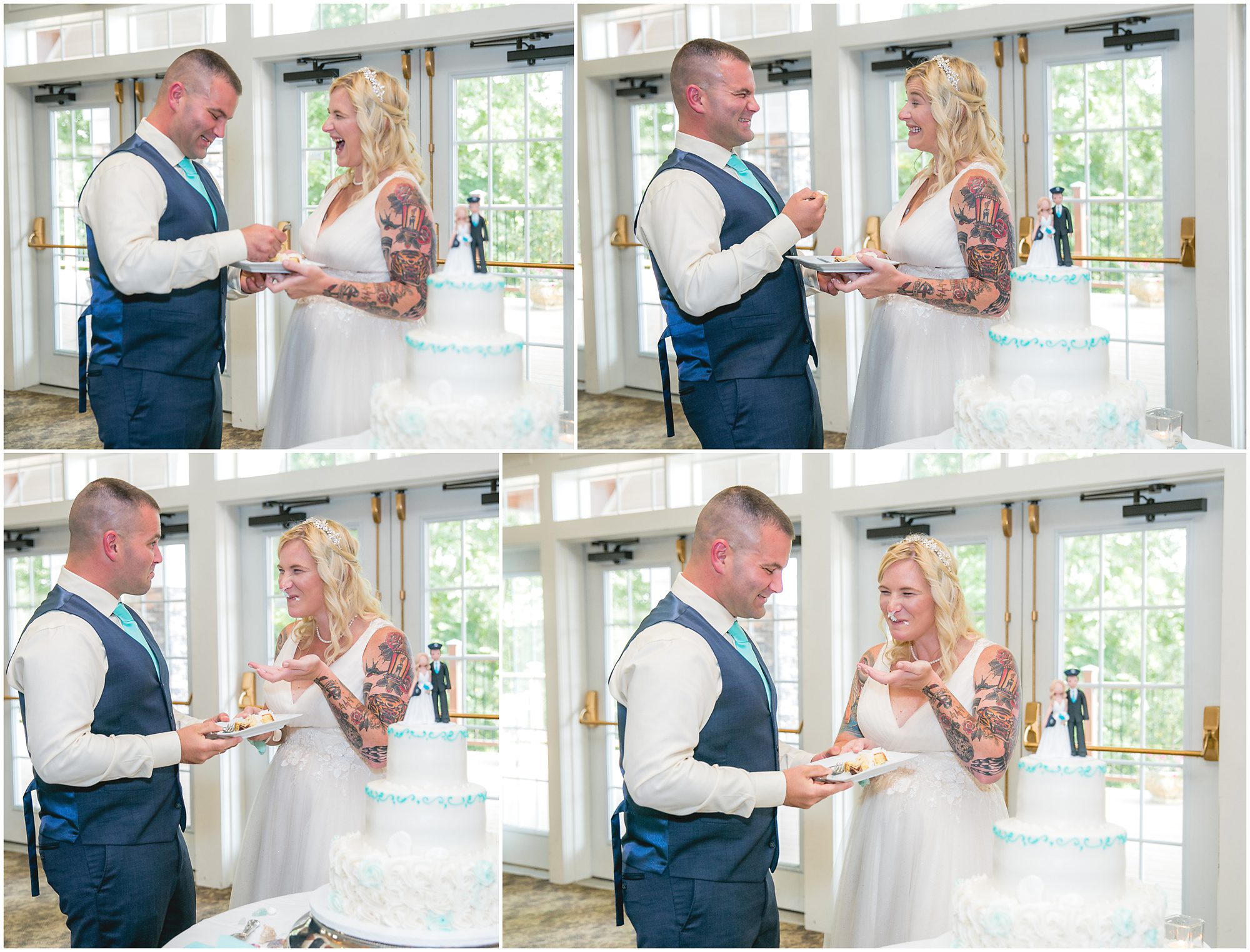 cutttin the cake
