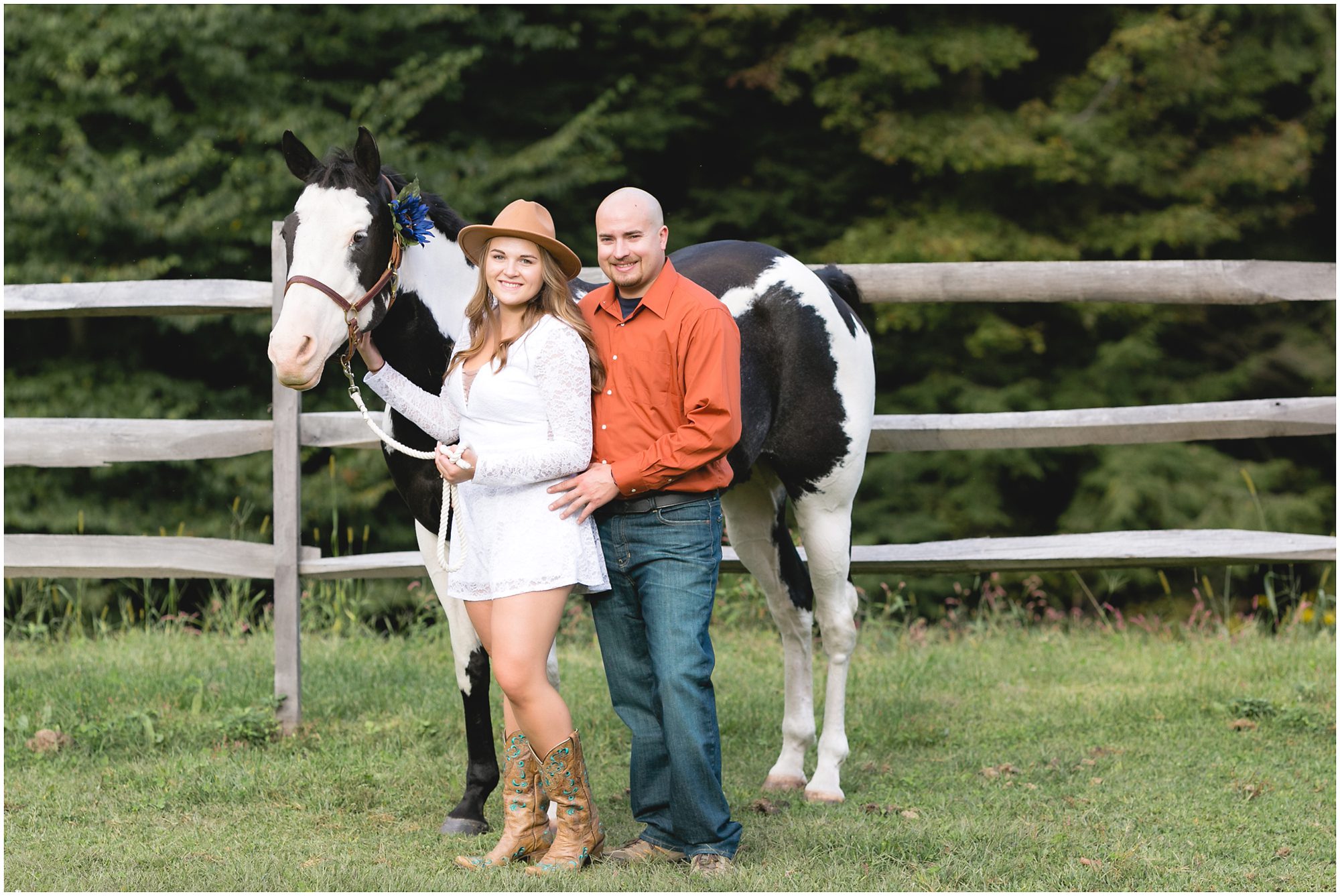 horse engagement session
