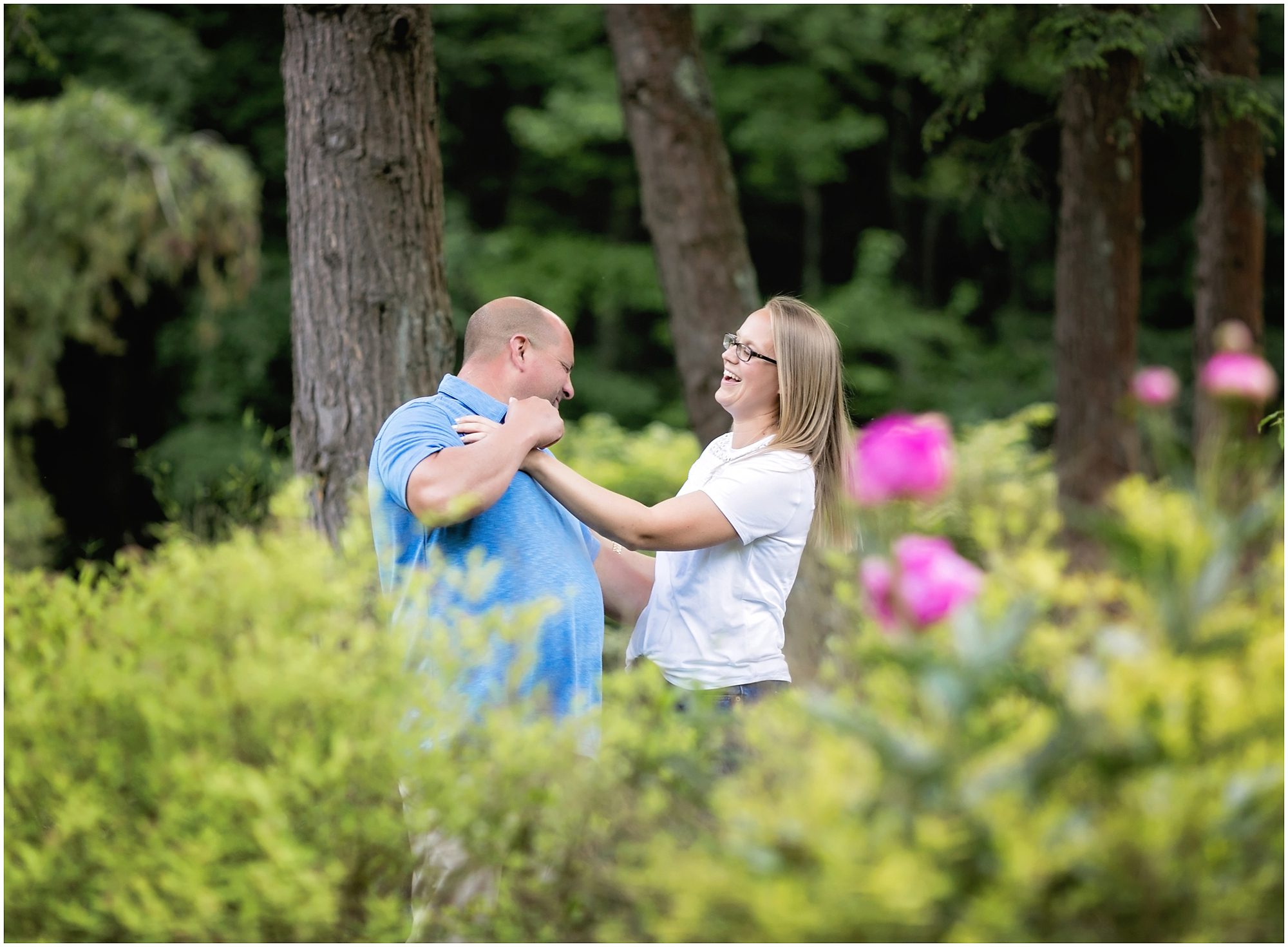 couple laughing
