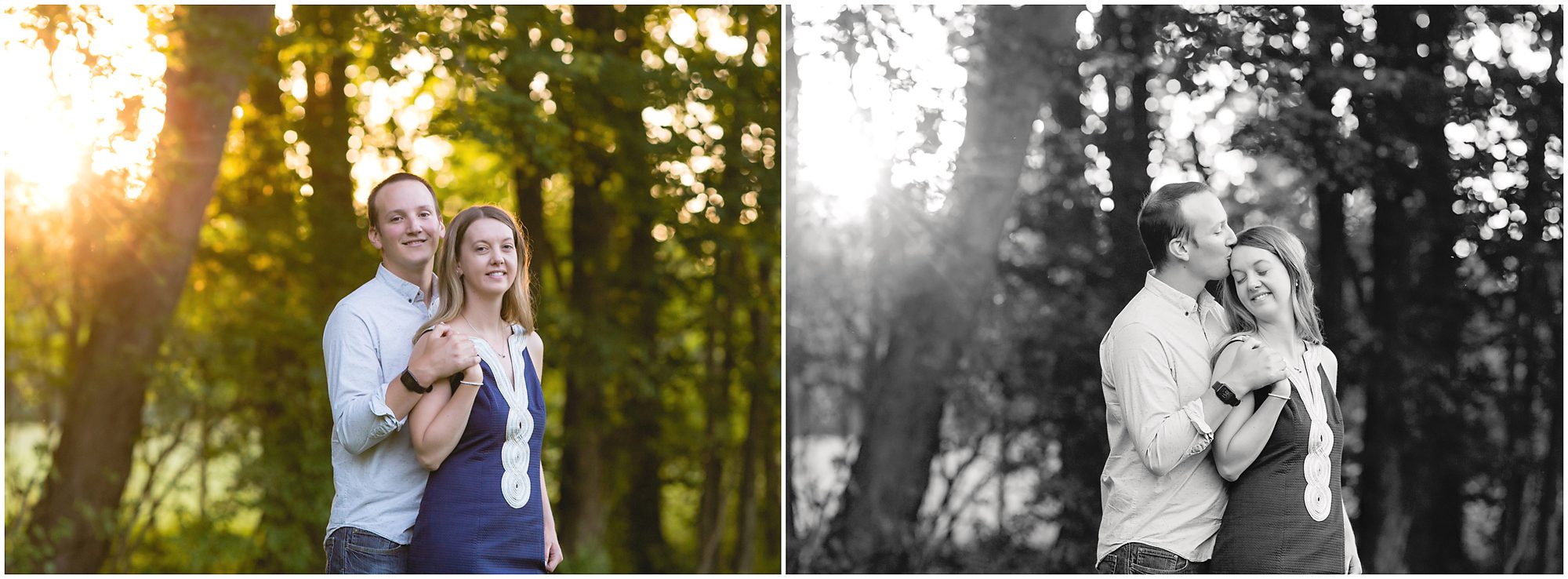 wickham park sunset engagement