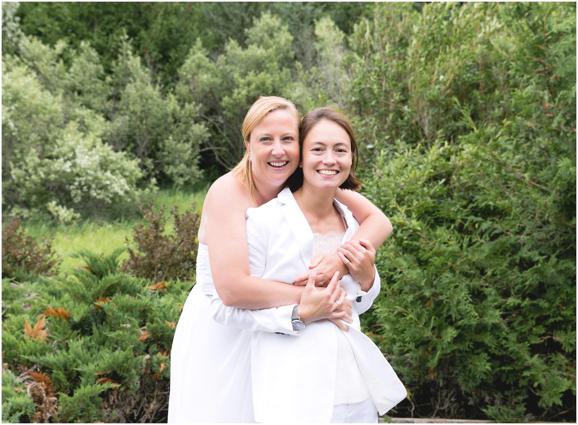 Lake Michigan wedding portraits