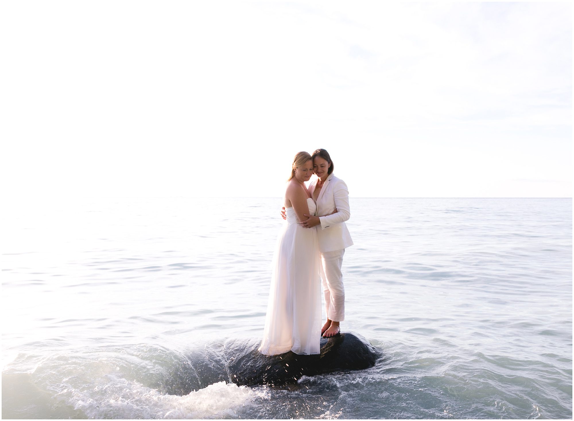 Lake Michigan beach rock