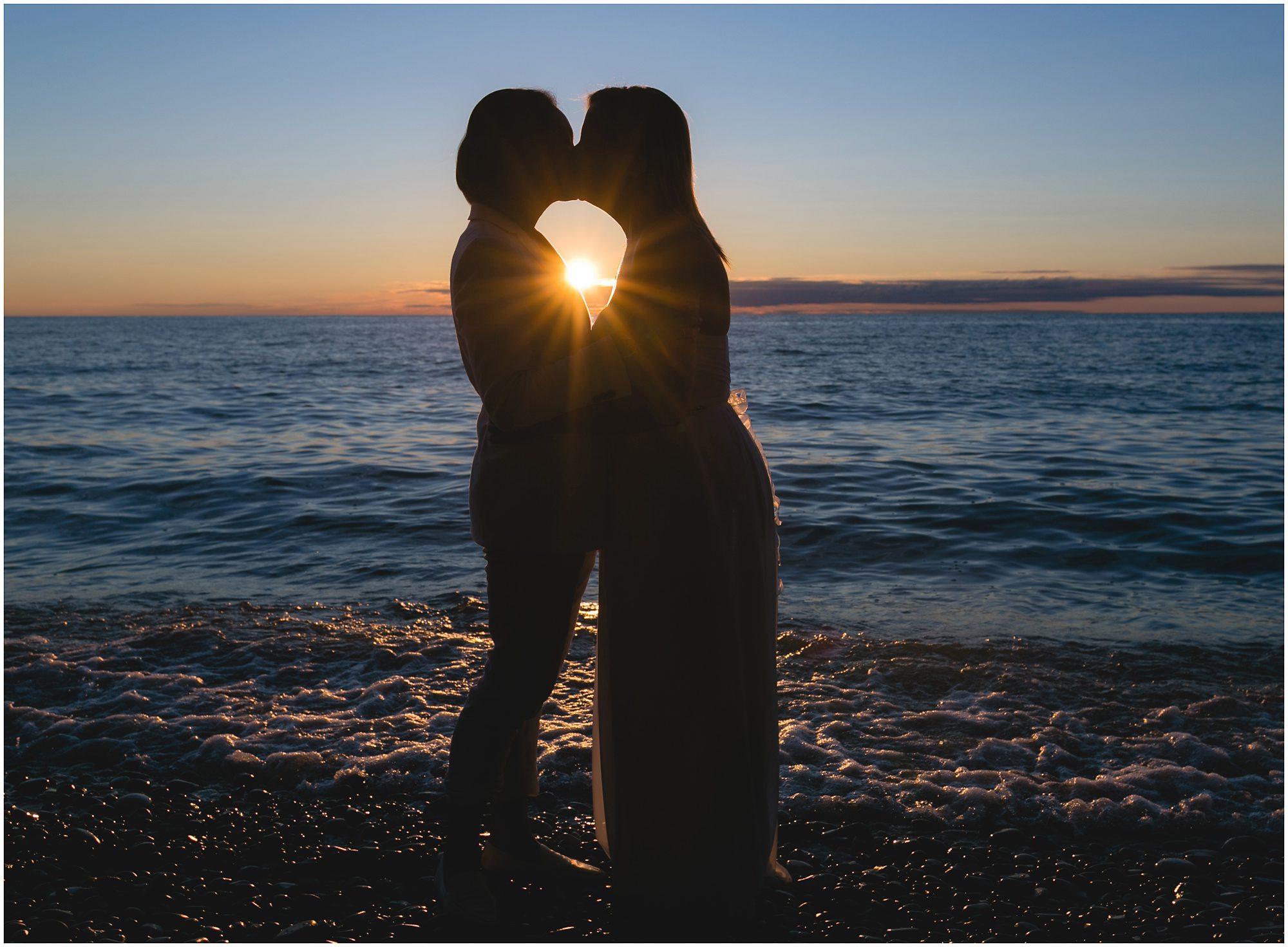 Lake Michigan sunset beach