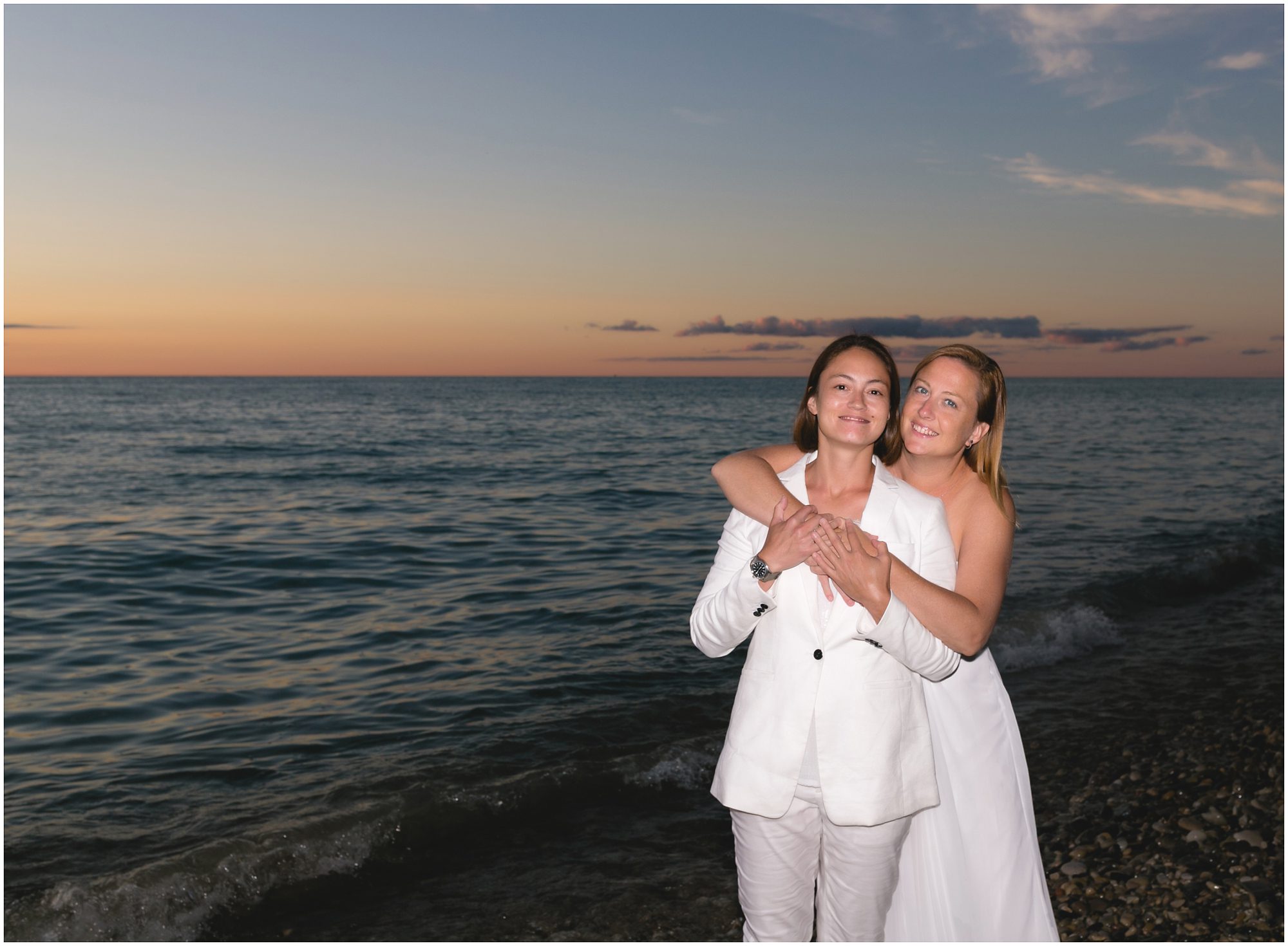 Lake Michigan sunset beach