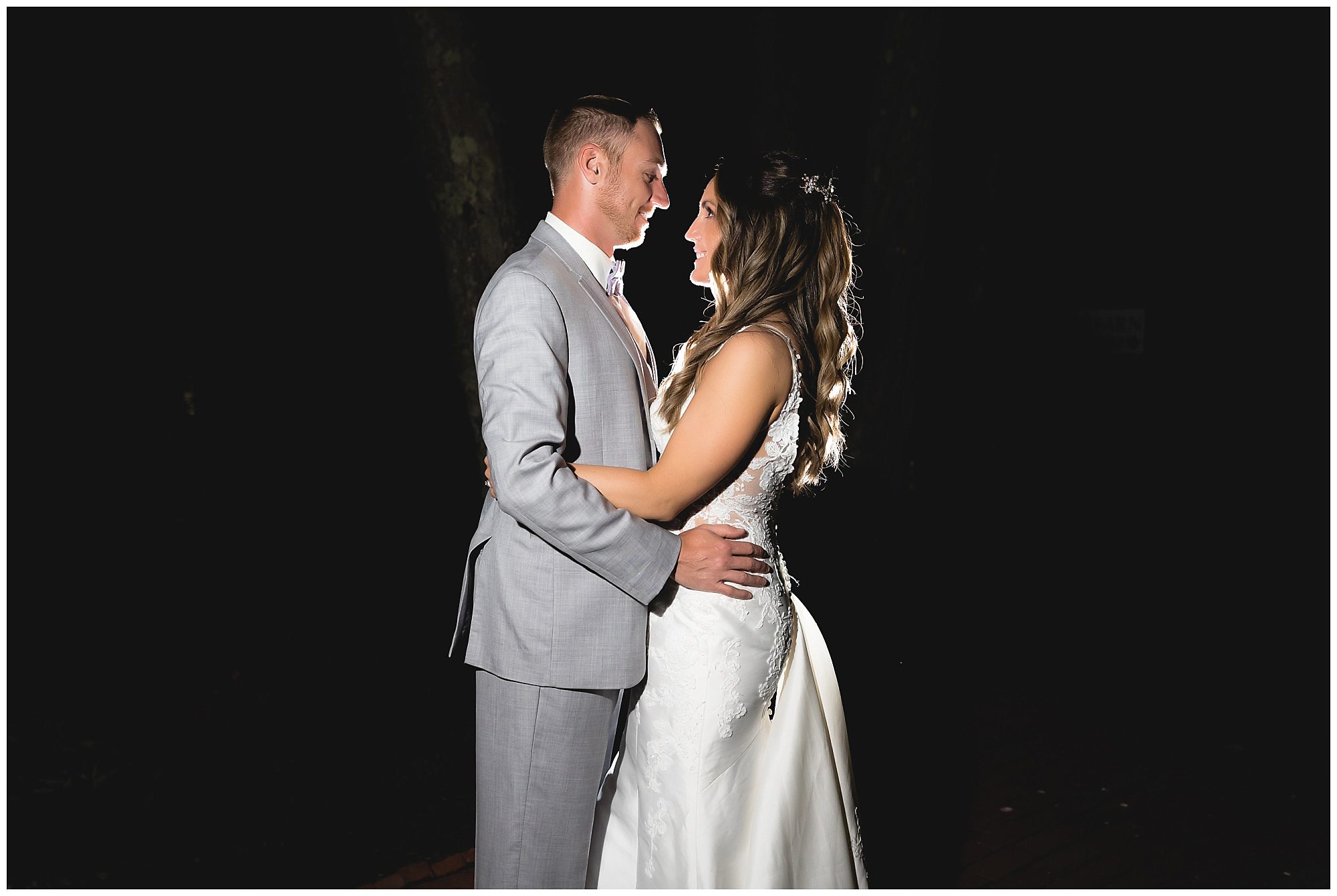 bride and groom night