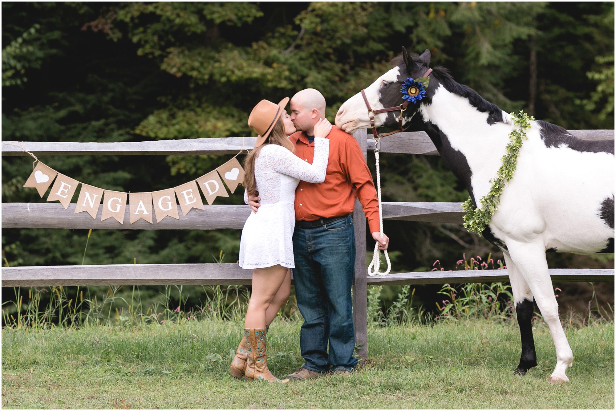 engagement session horse