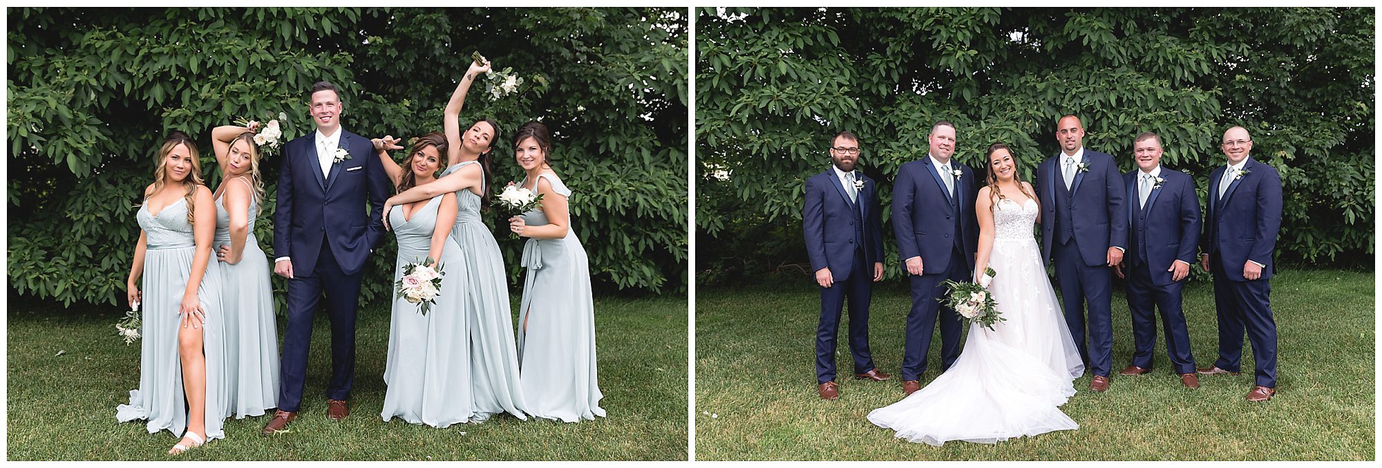 maneeley's wedding party