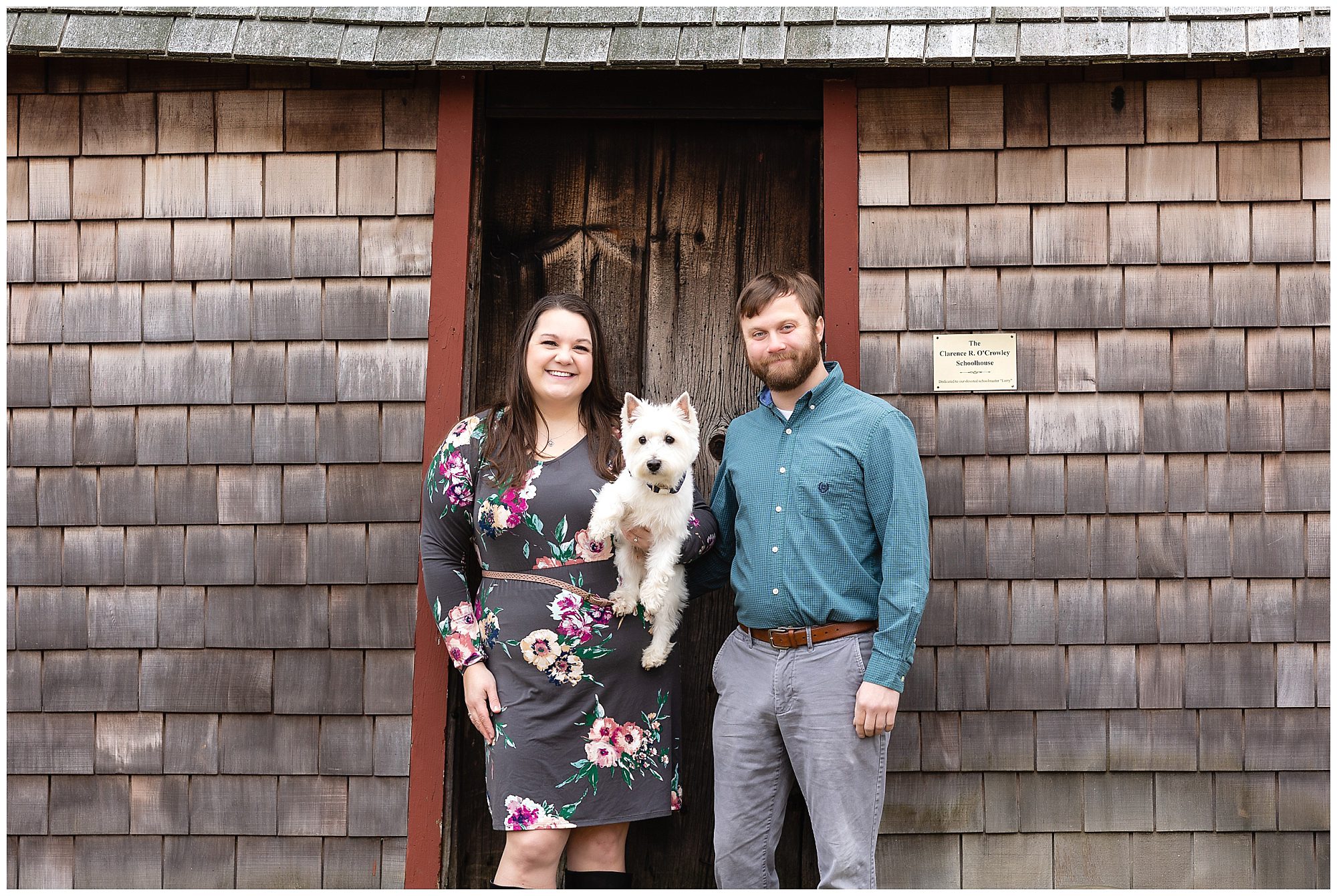 dog engagement session