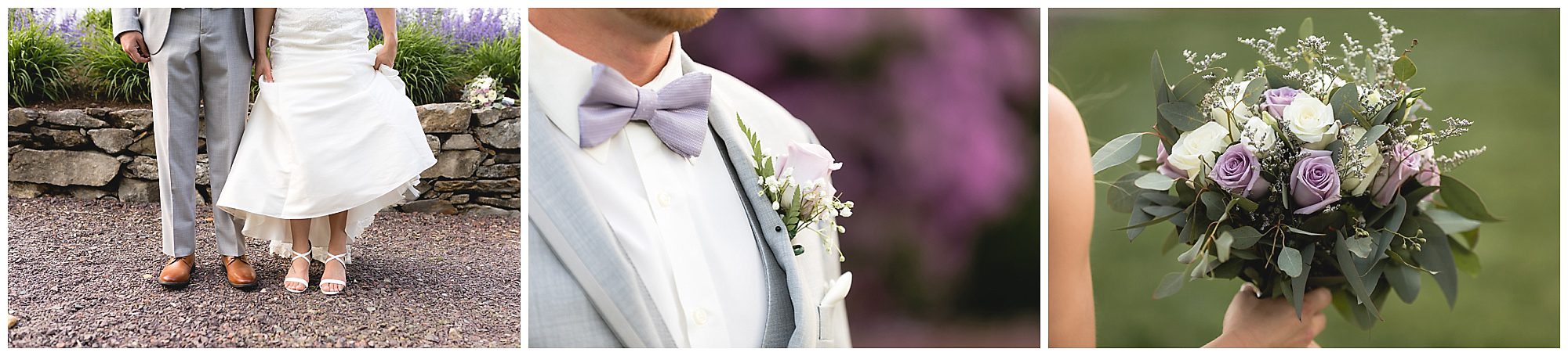 bride and groom flowers
