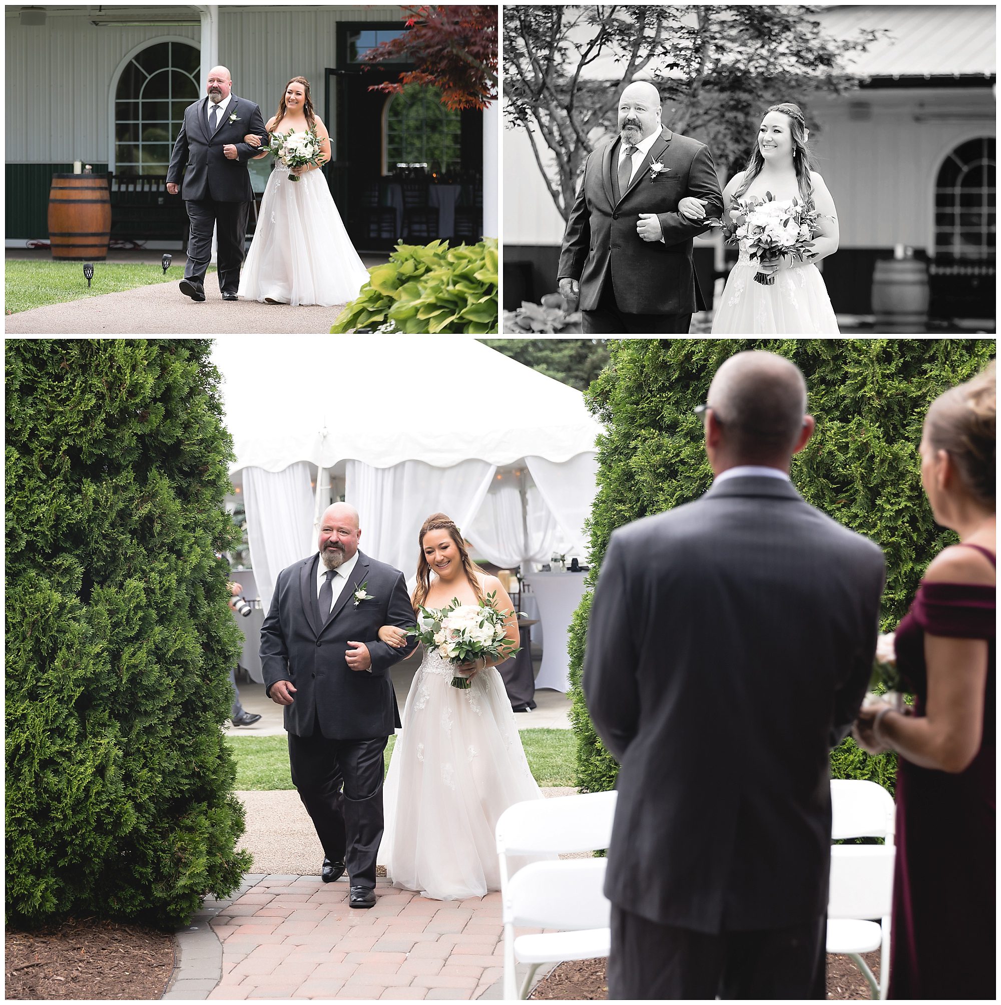 outside wedding ceremony