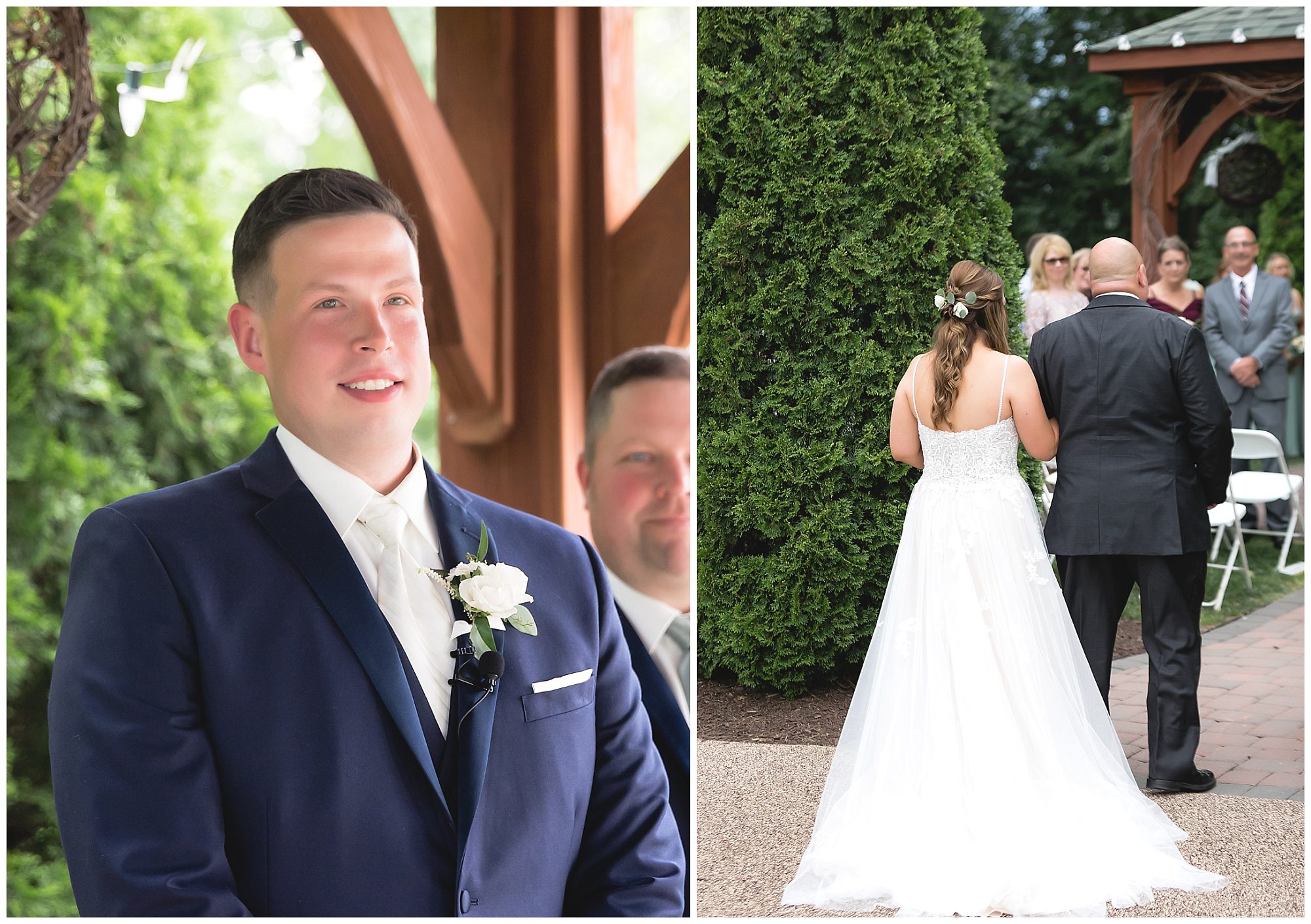 outside wedding ceremony