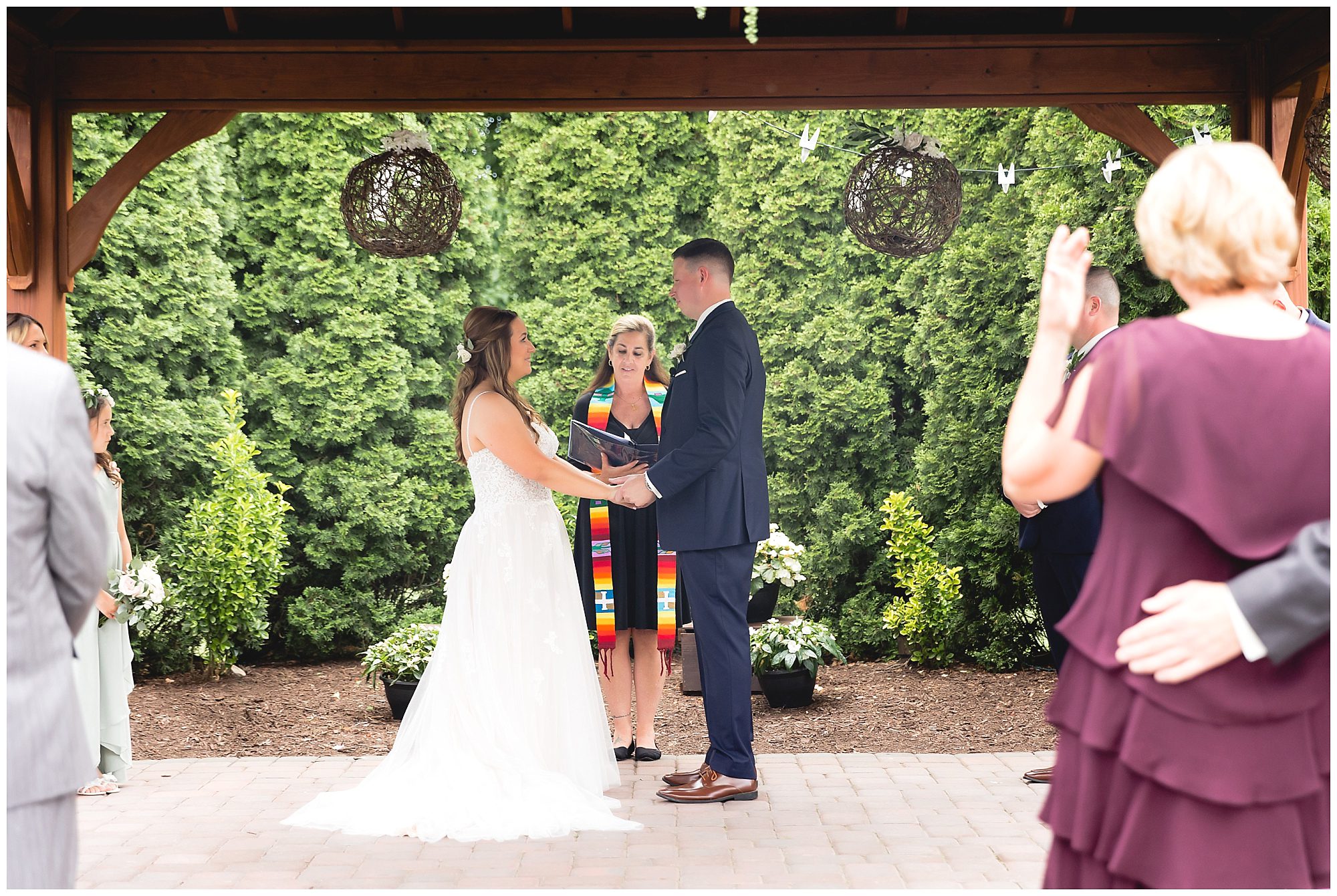 outside wedding ceremony