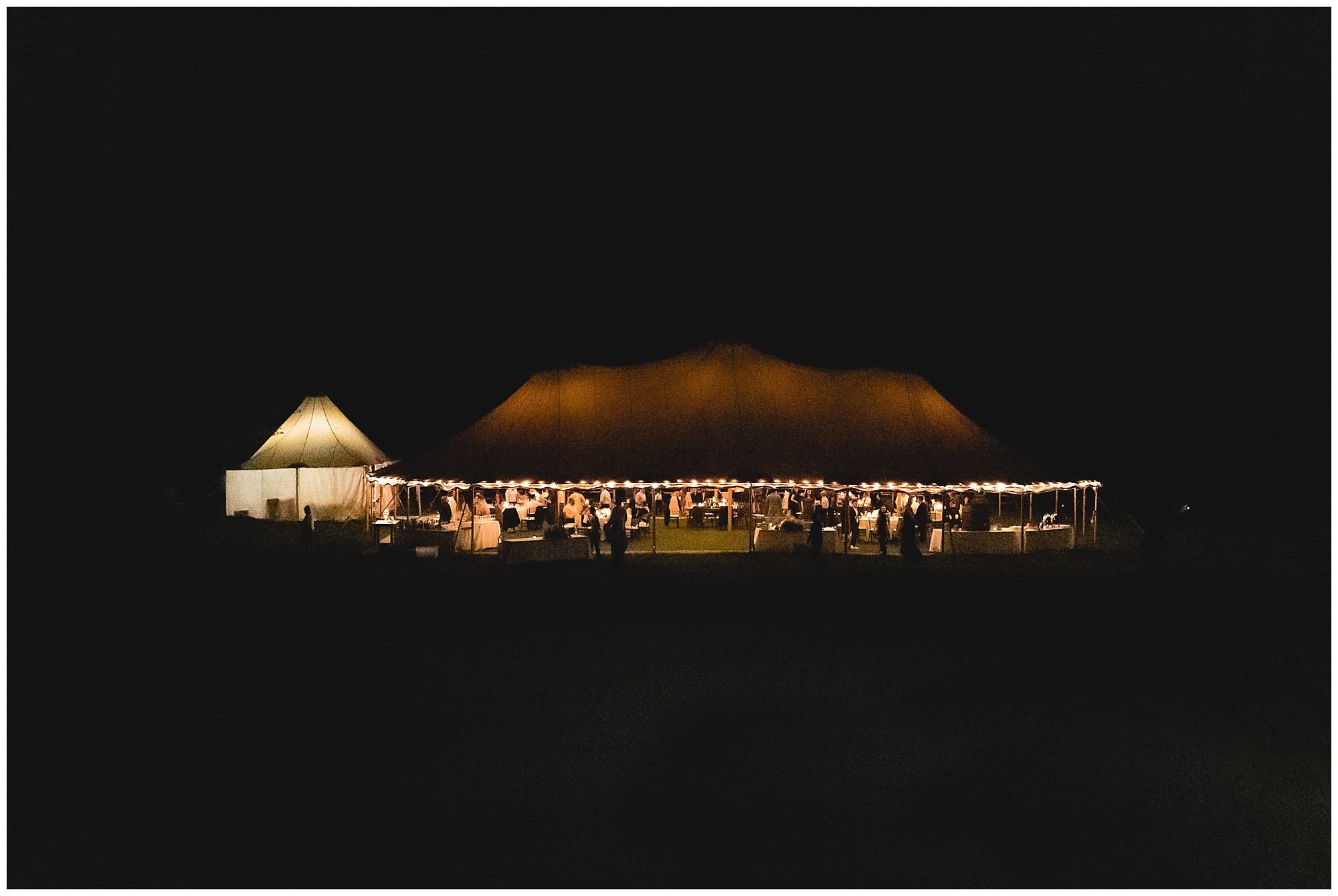 wedding tent reception