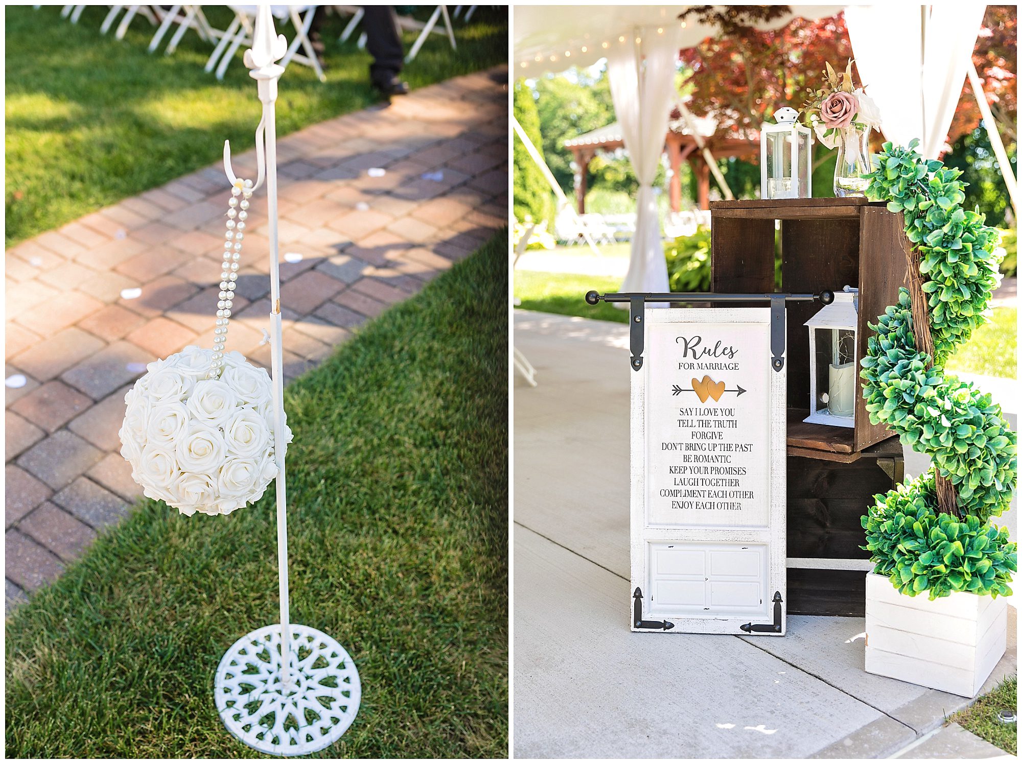 Maneeley's wedding signs