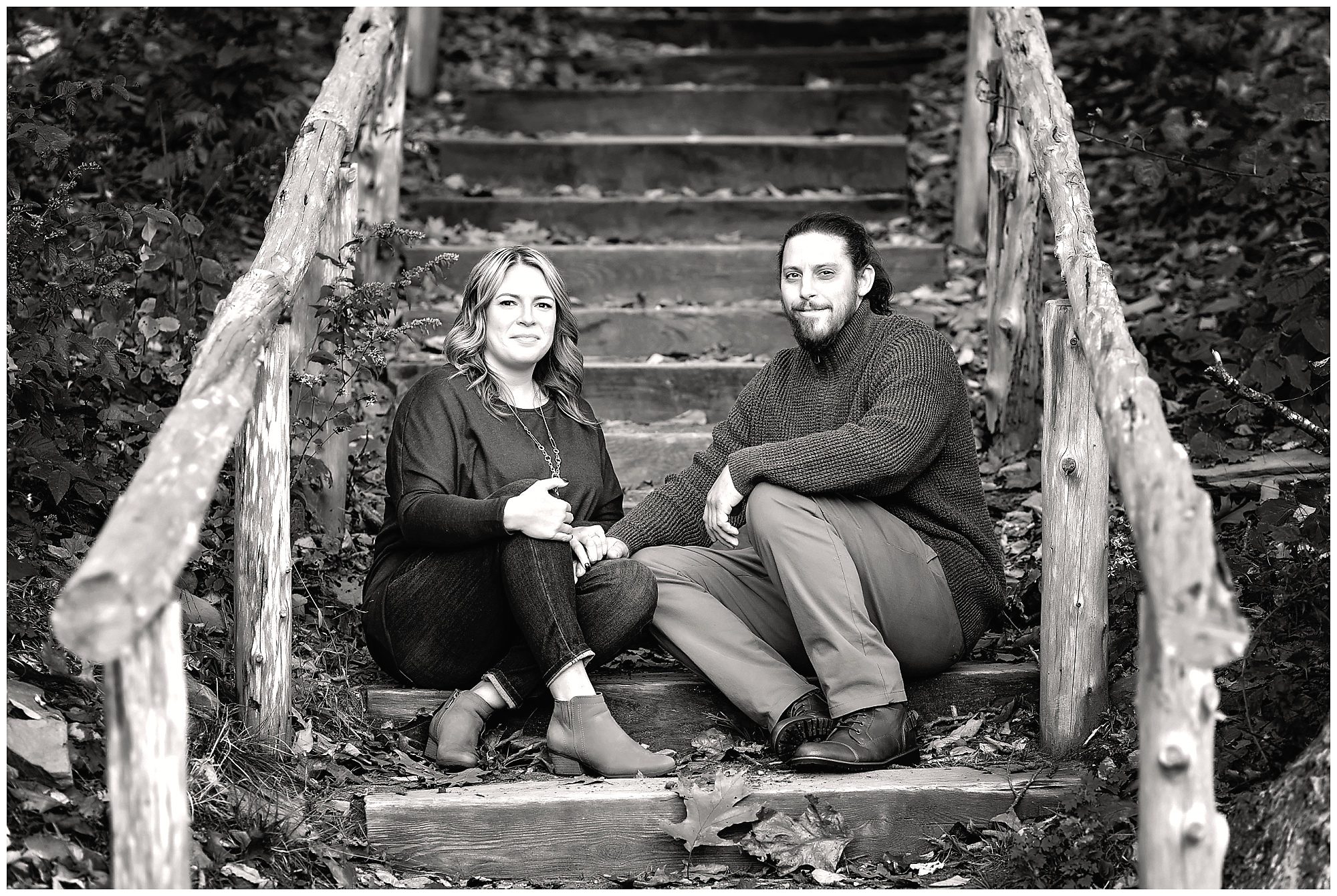 couple on stairs