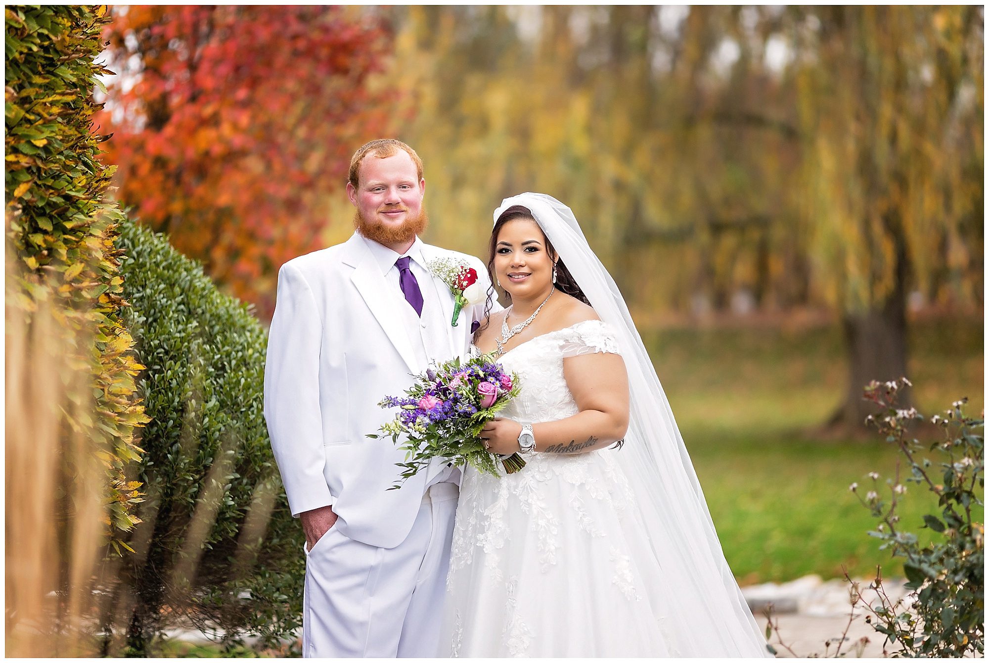 bride and groom portrait
