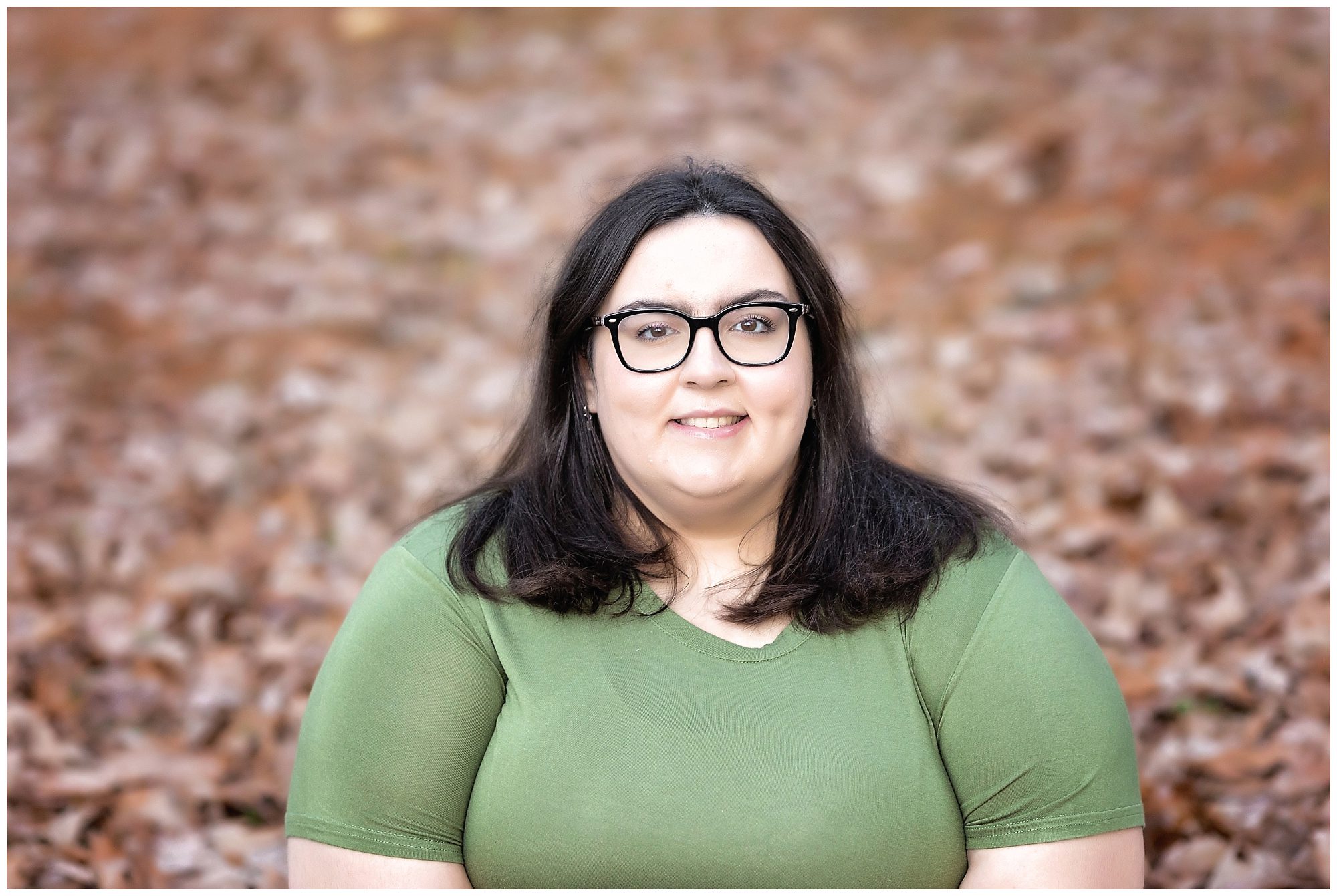 Senior autumn leaves