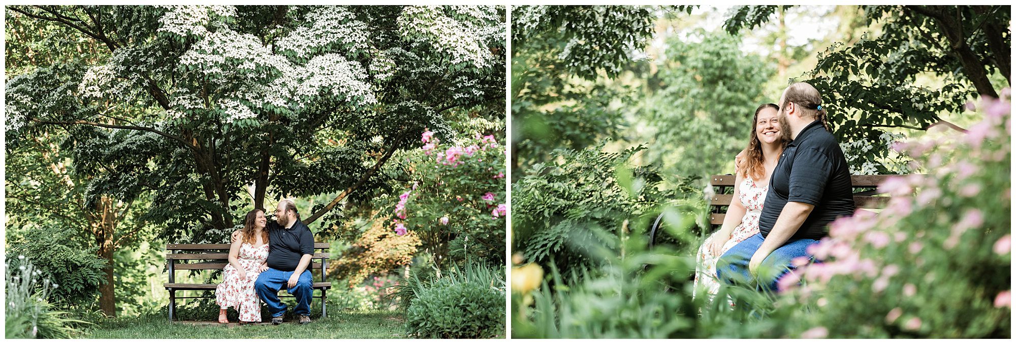Garden engagement session