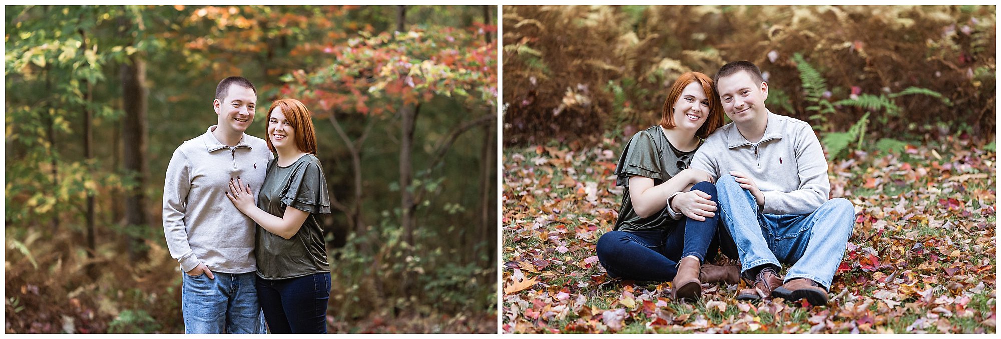 autumn engagement session