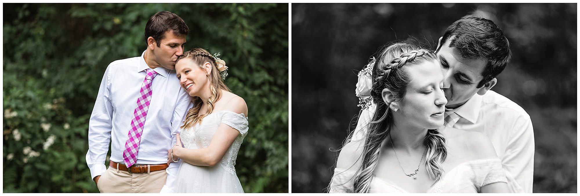 bride and groom portrait