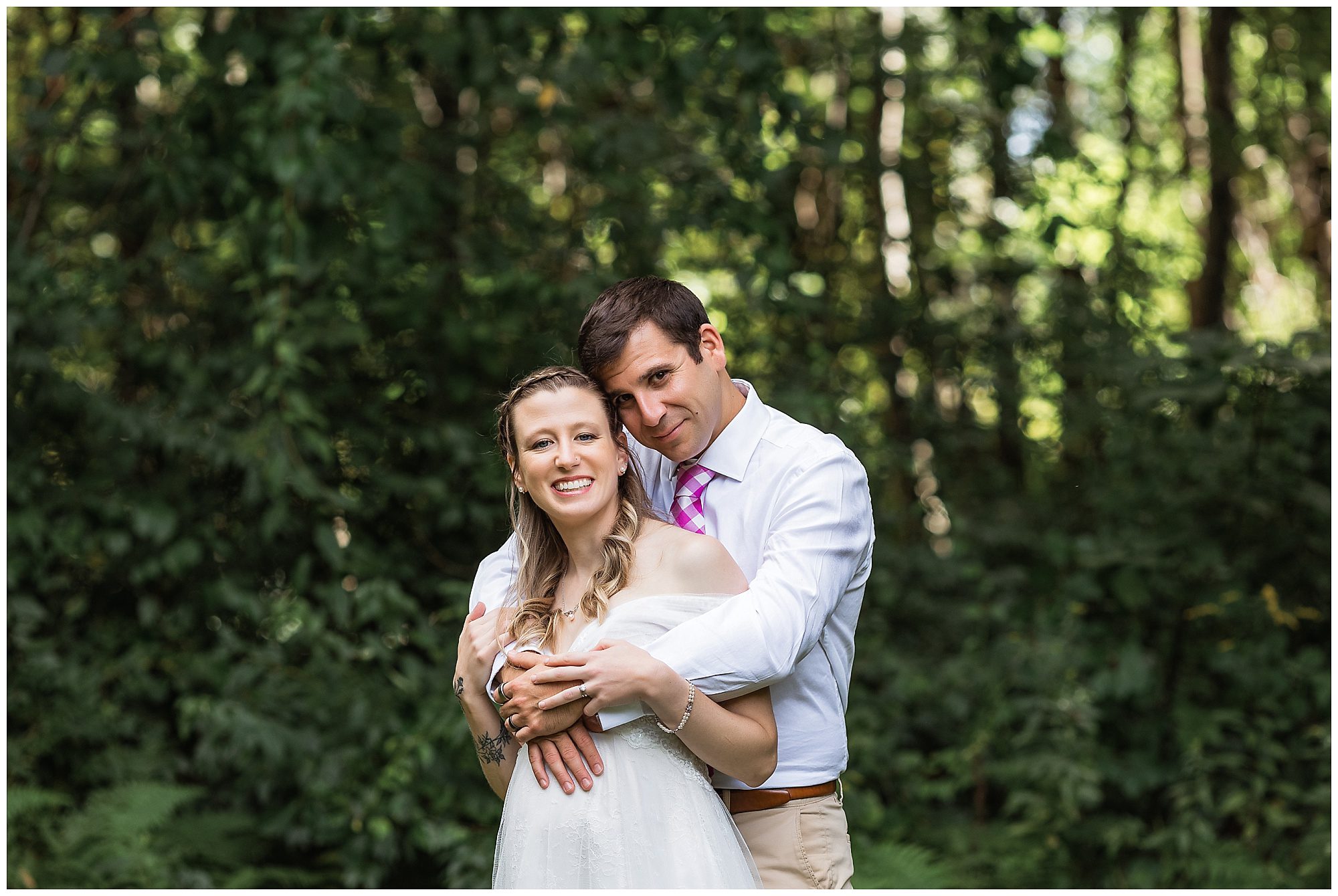 bride and groom portrait