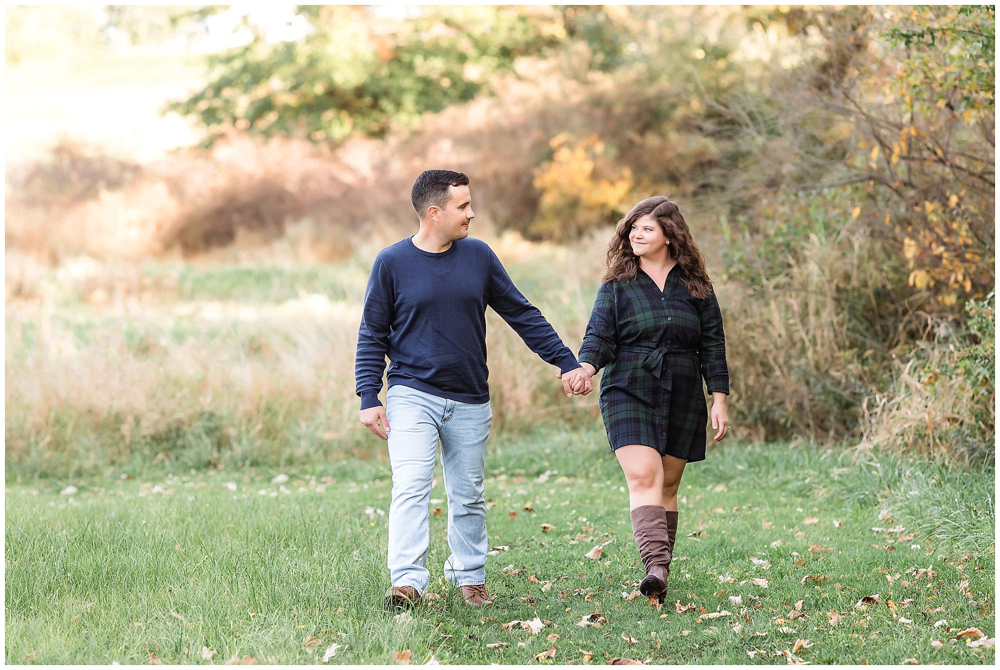 fall engagement session farm