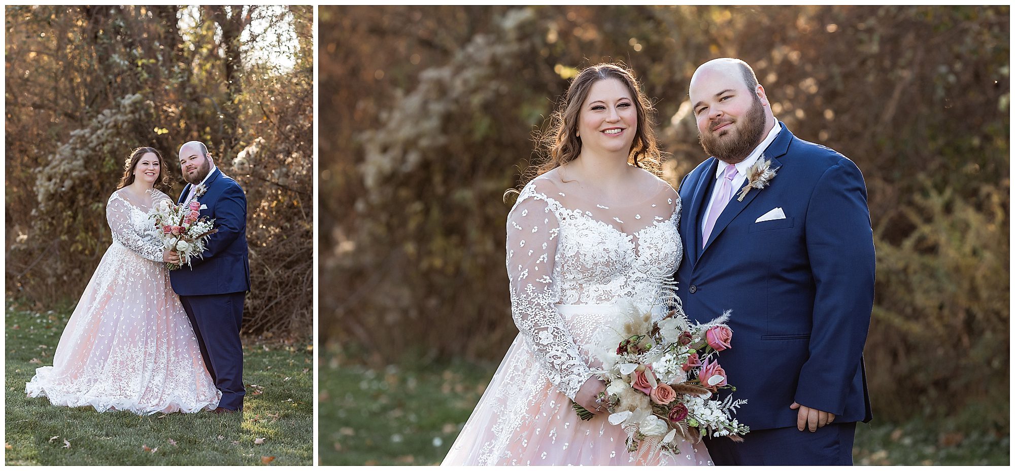 bride and groom portraits at the barns at wesleyan hills