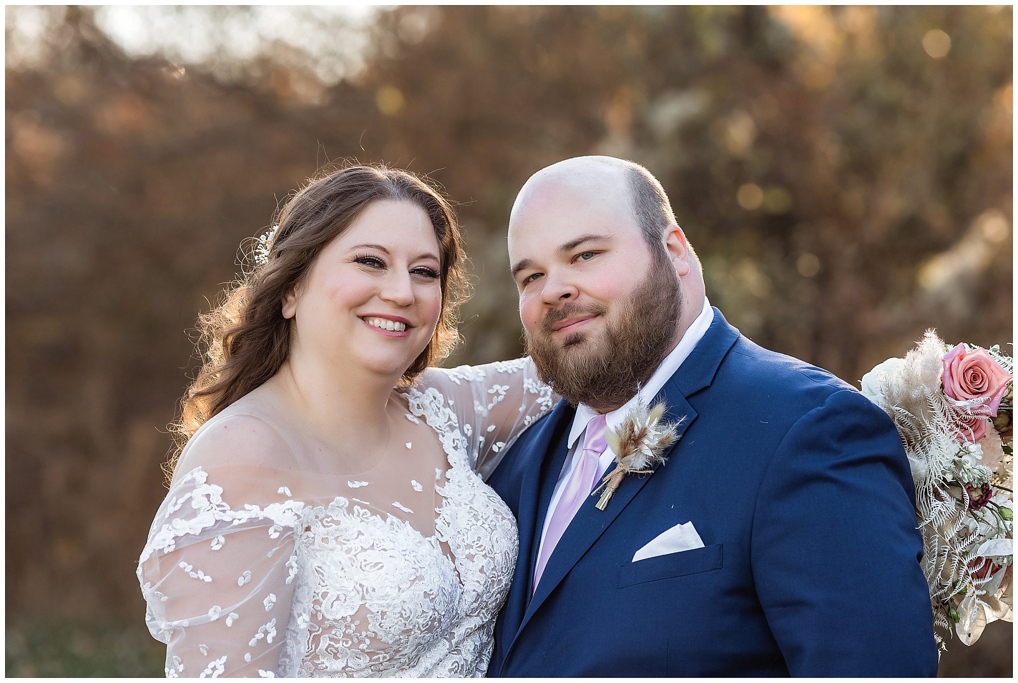bride and groom portraits at the barns at wesleyan hills