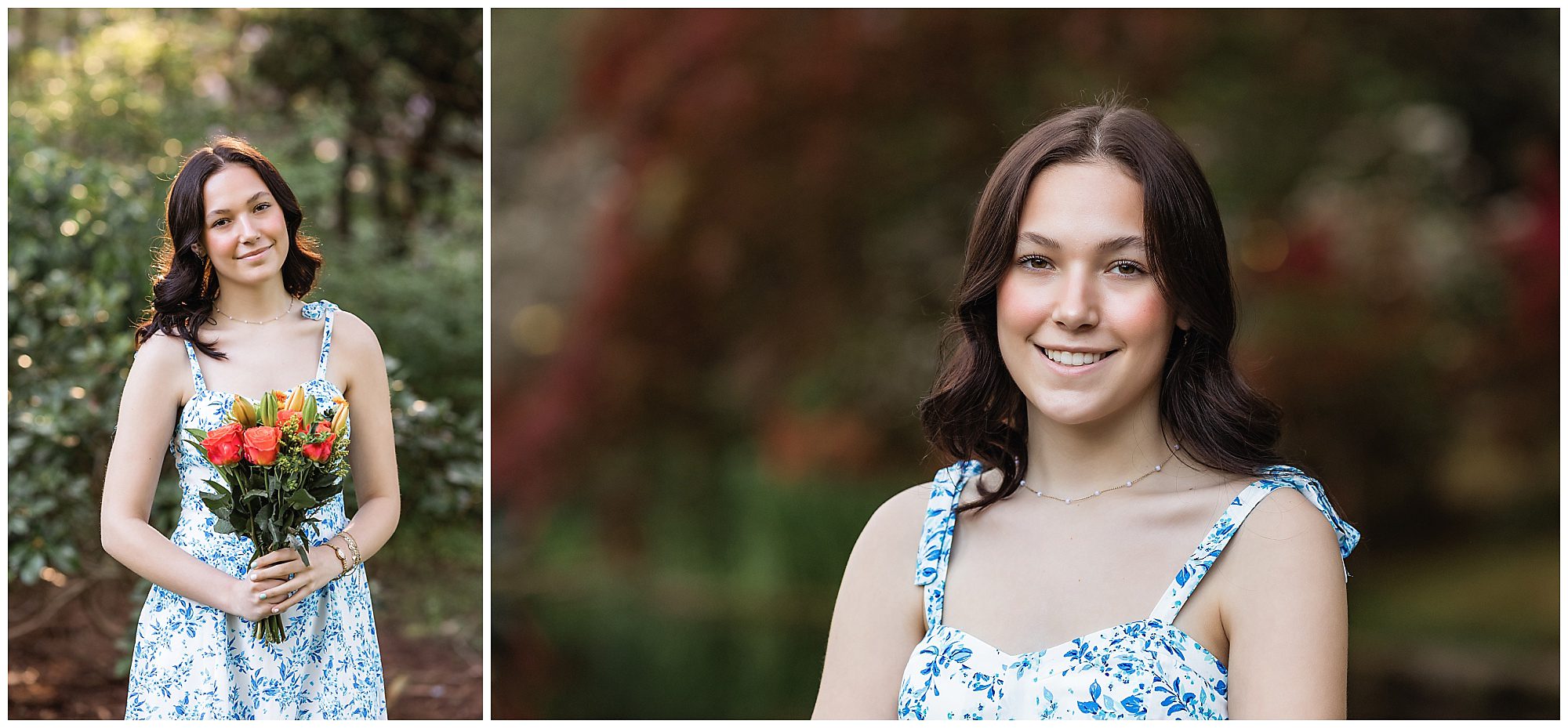 senior girl bouquet of flowers
