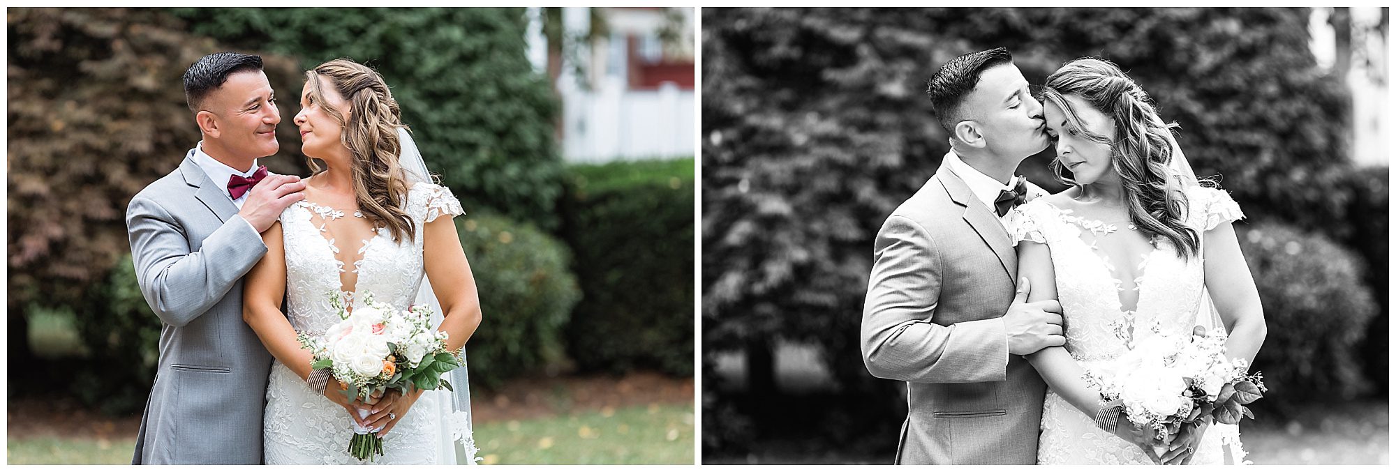 wedding portraits bride and groom