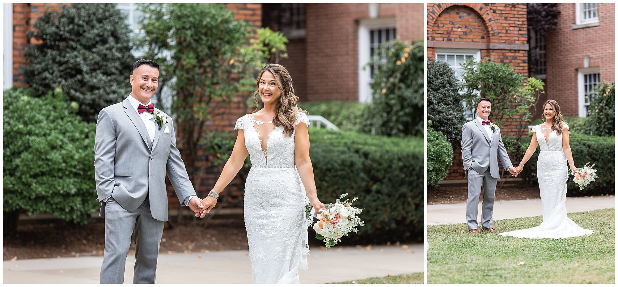 wedding portraits bride and groom