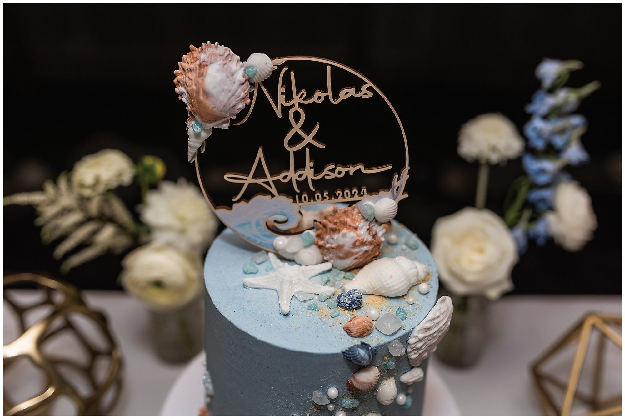 viewpoint hotel wedding reception cake