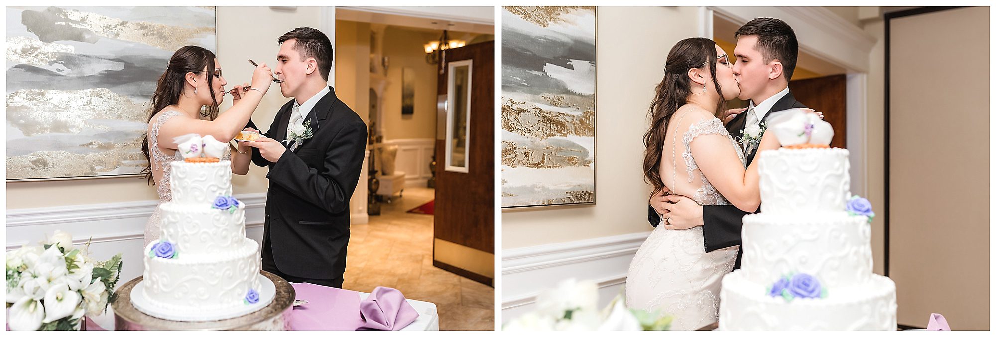 testa wedding reception cake