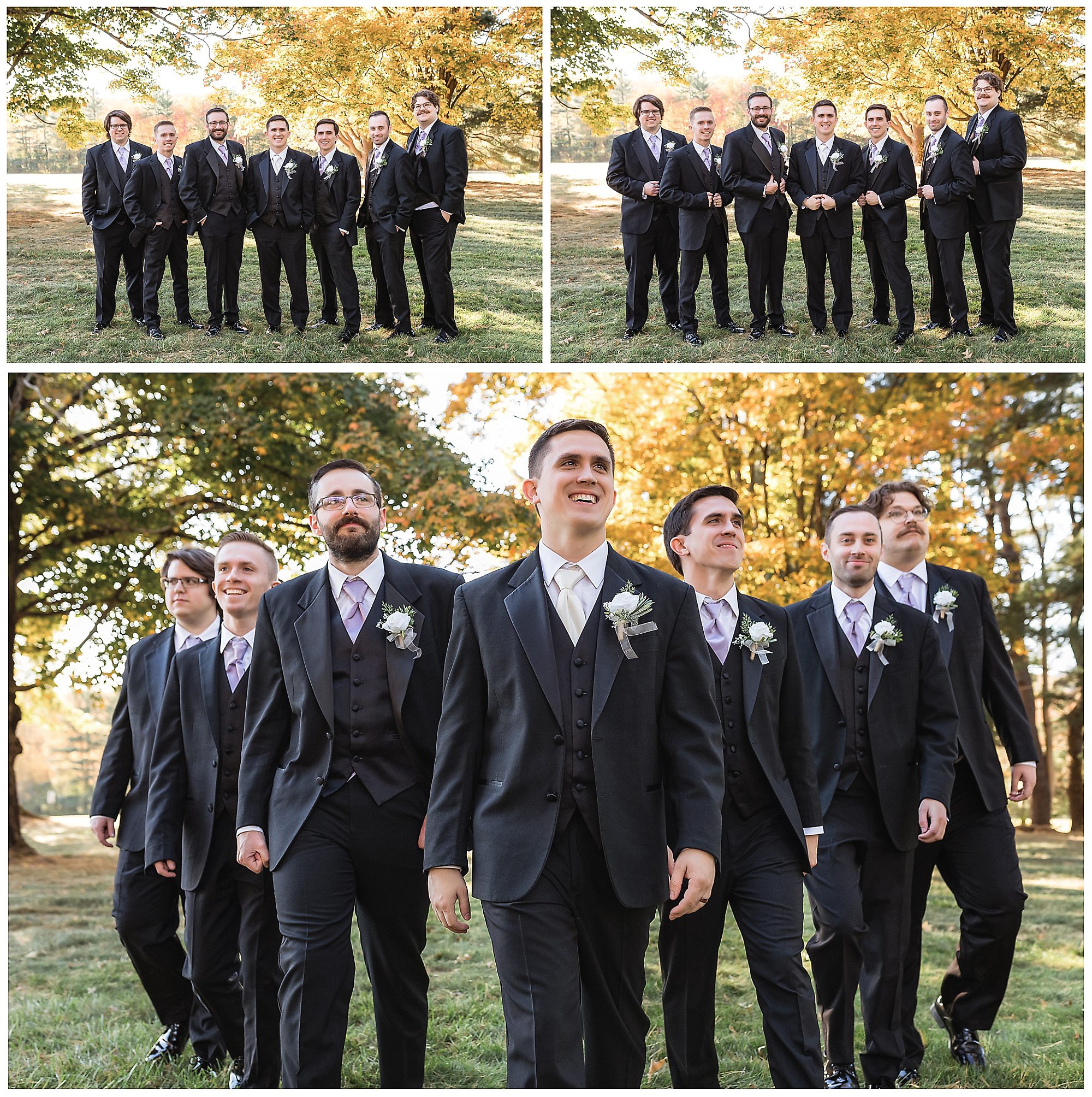 wedding party portraits