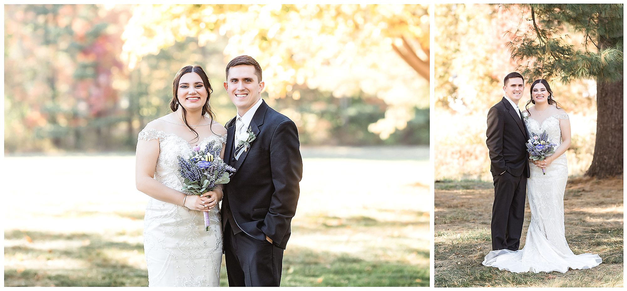 bride and groom wedding portraits