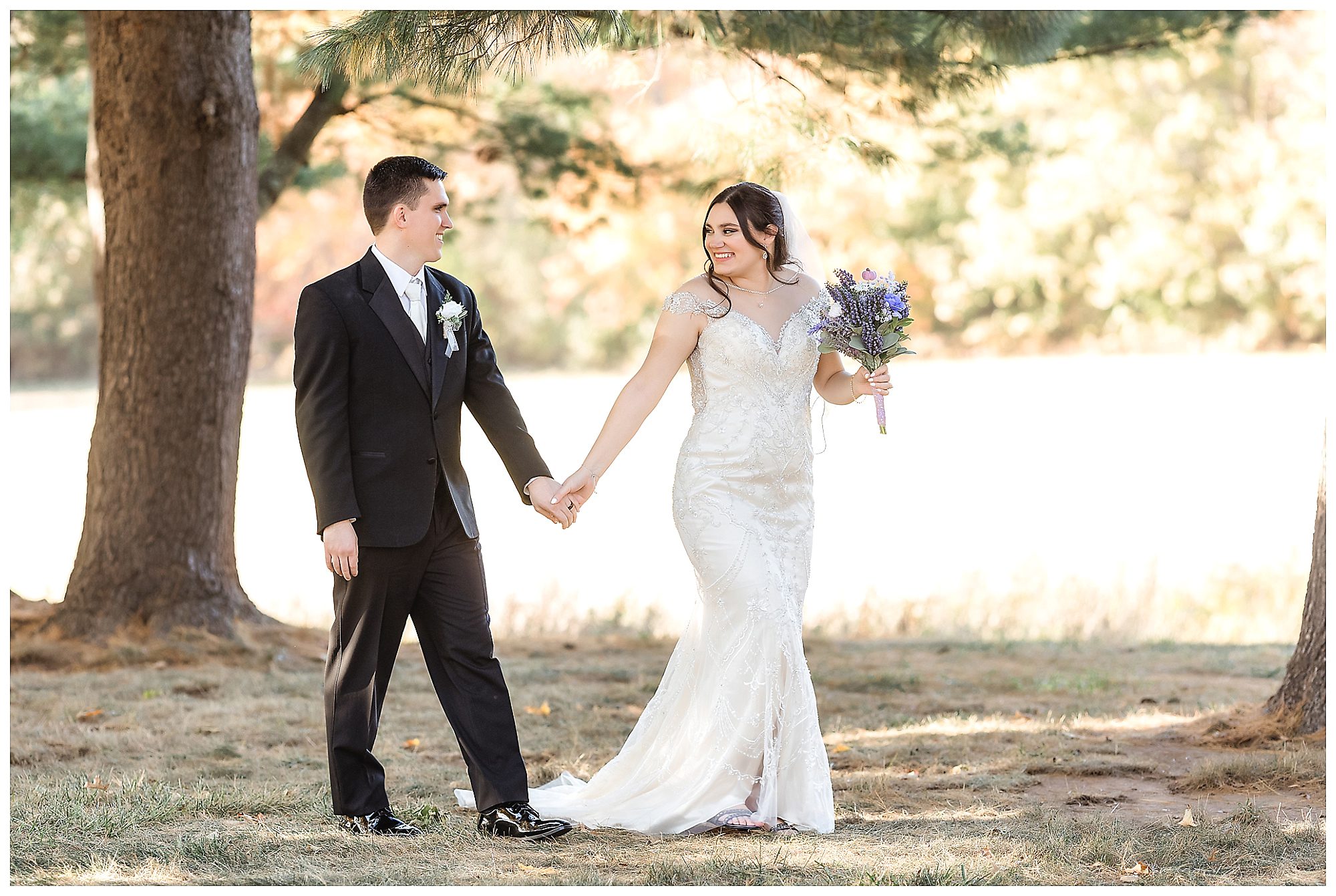 bride and groom wedding portraits