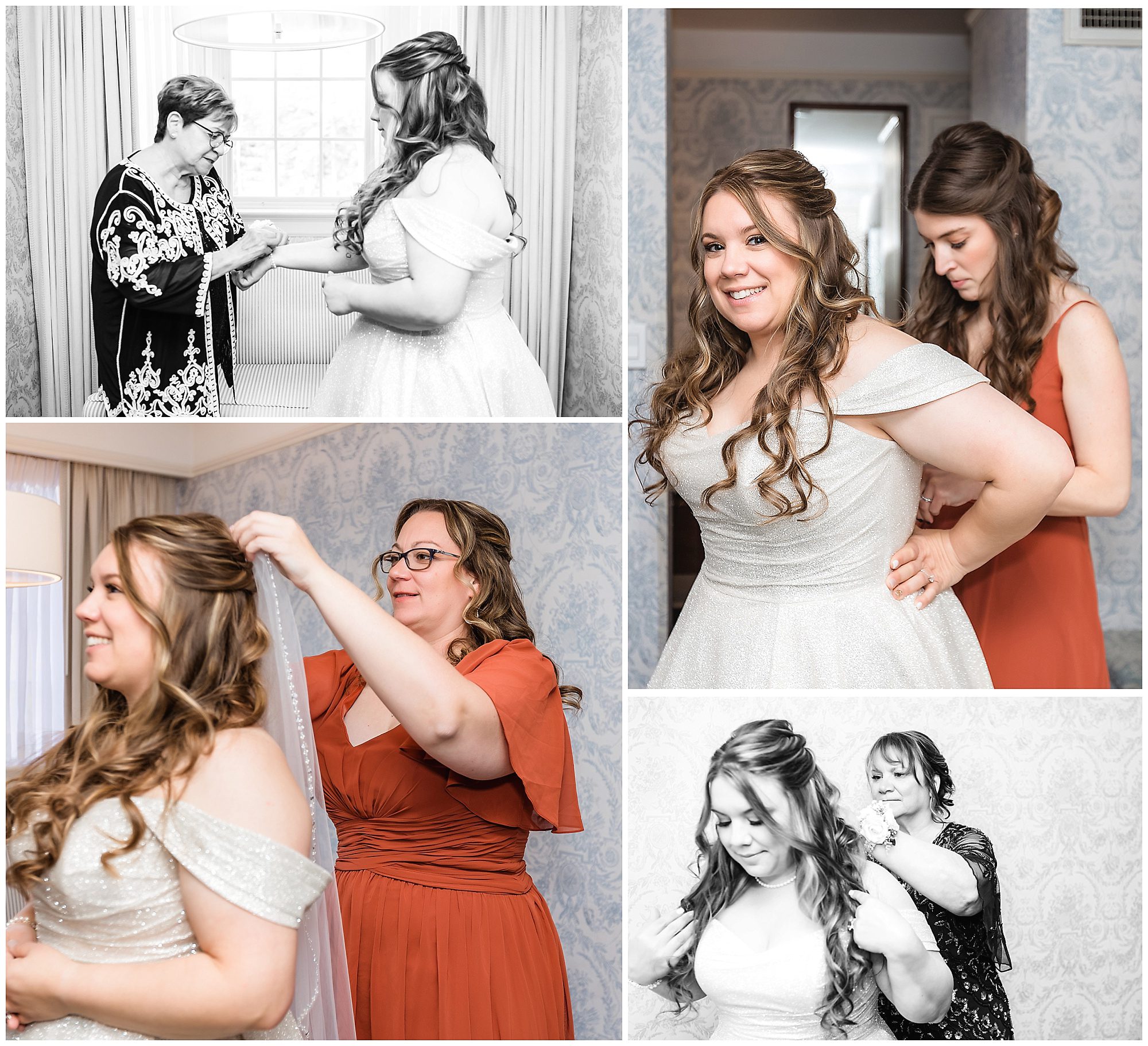 simsbury inn bride getting ready