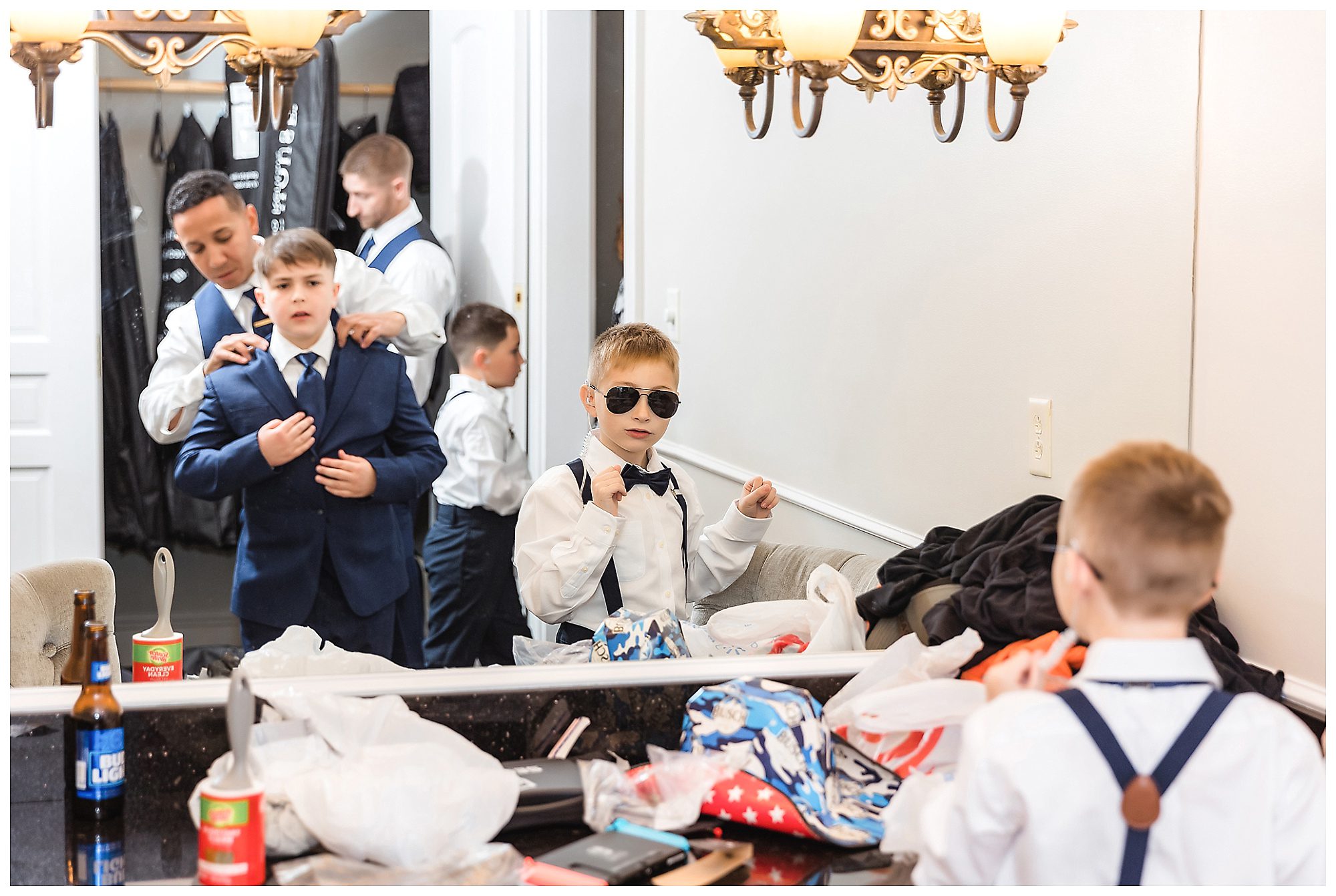 the riverview groom getting ready