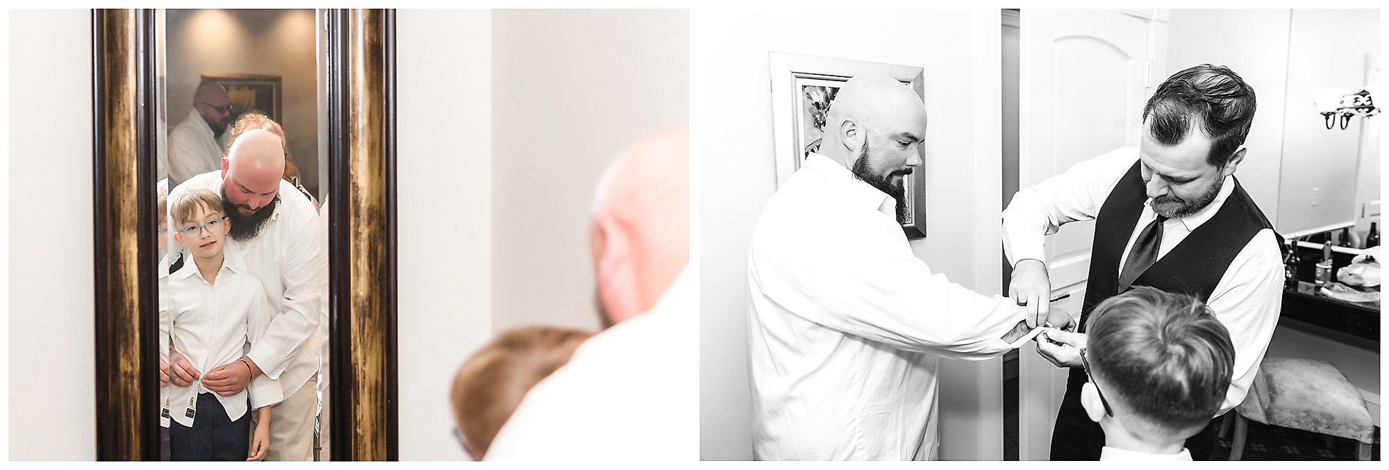 the riverview groom getting ready