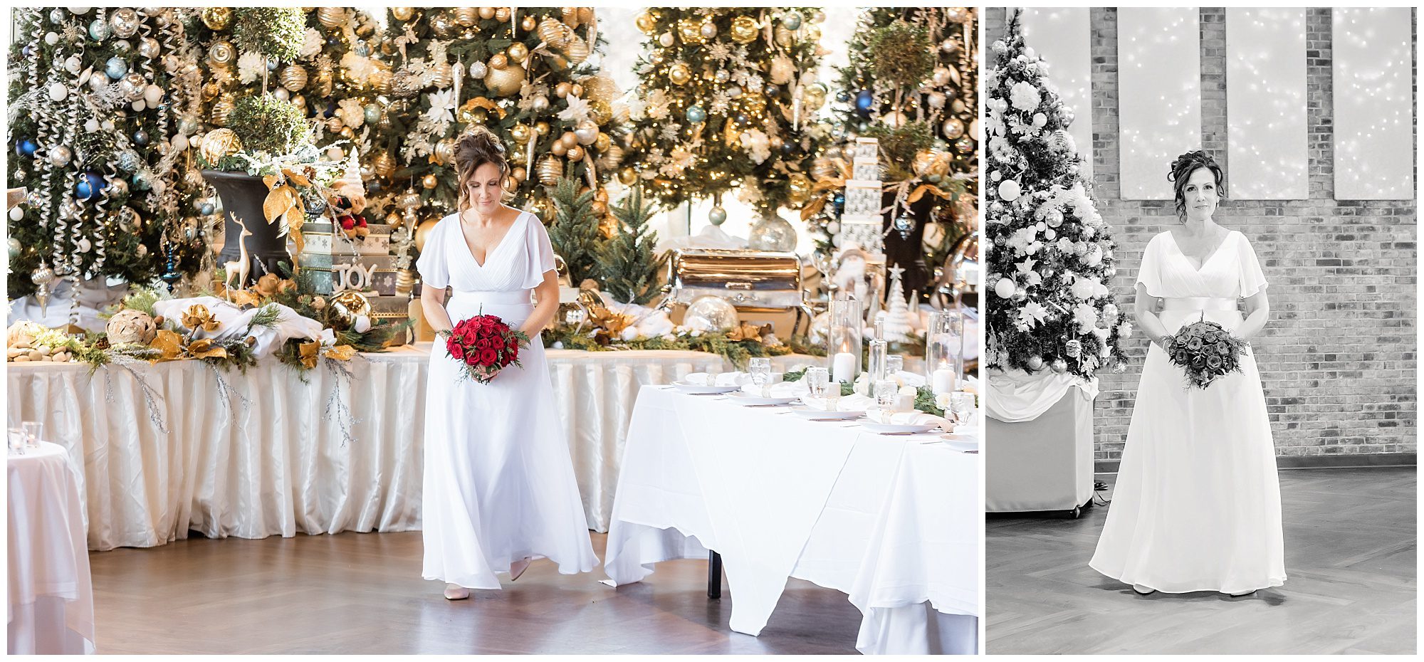 Christmas wedding Pond House Cafe Ceremony