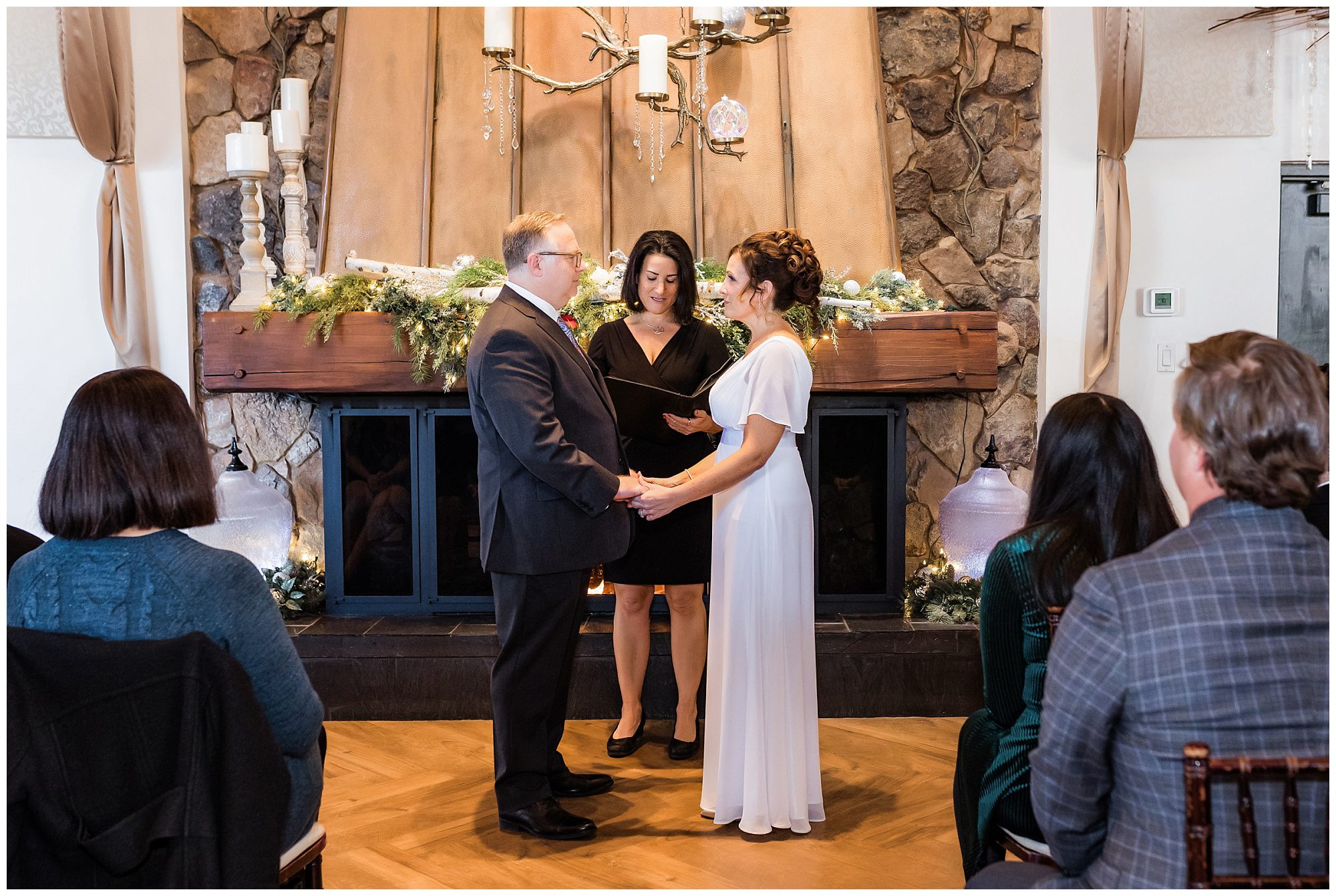 Christmas wedding Pond House Cafe Ceremony