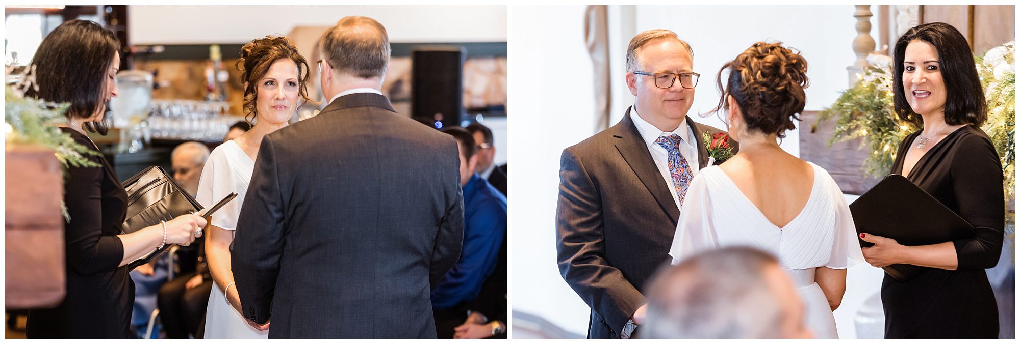 Christmas wedding Pond House Cafe Ceremony