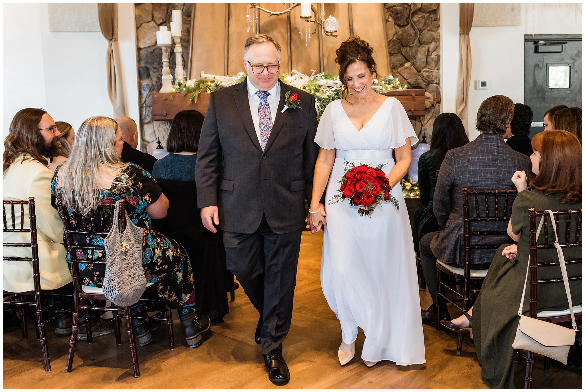 Christmas wedding Pond House Cafe Ceremony