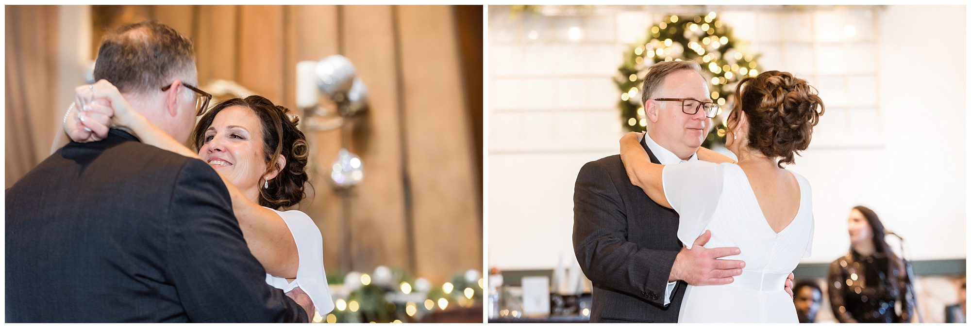 Christmas wedding Pond House Cafe Reception First Dance